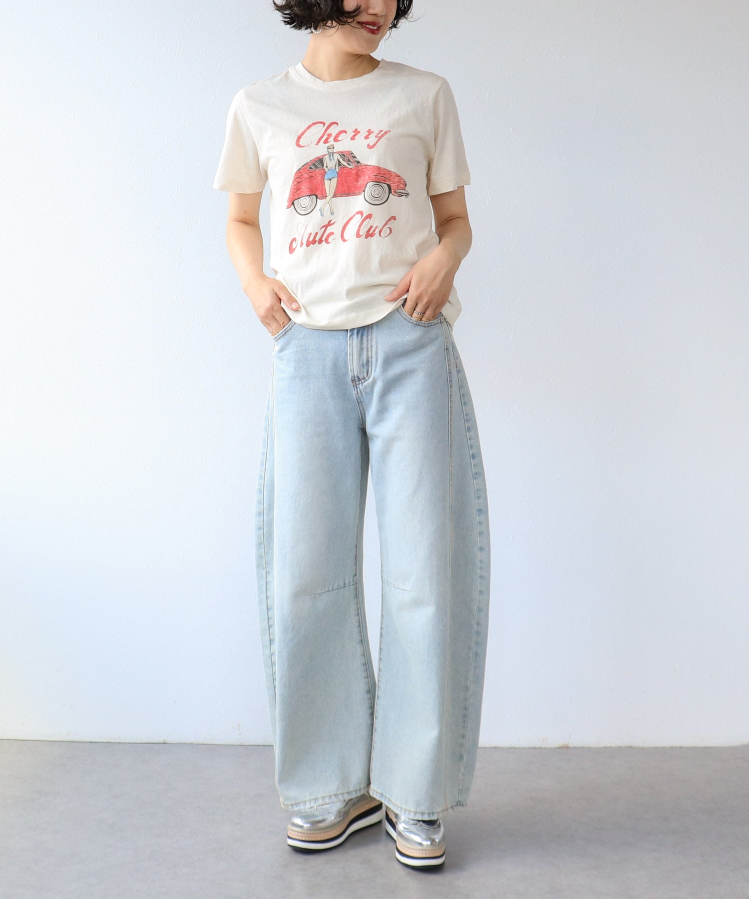 レトロプリントTシャツ