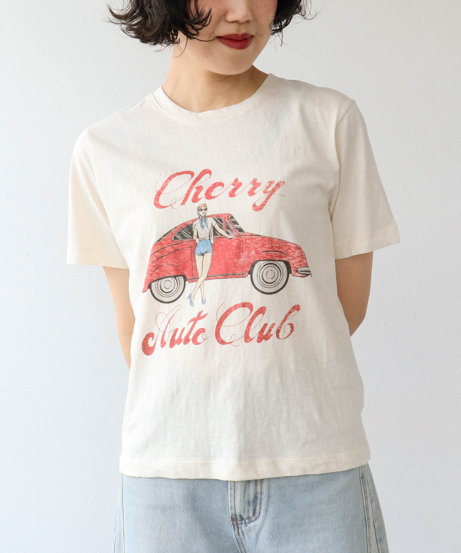 レトロプリントTシャツ
