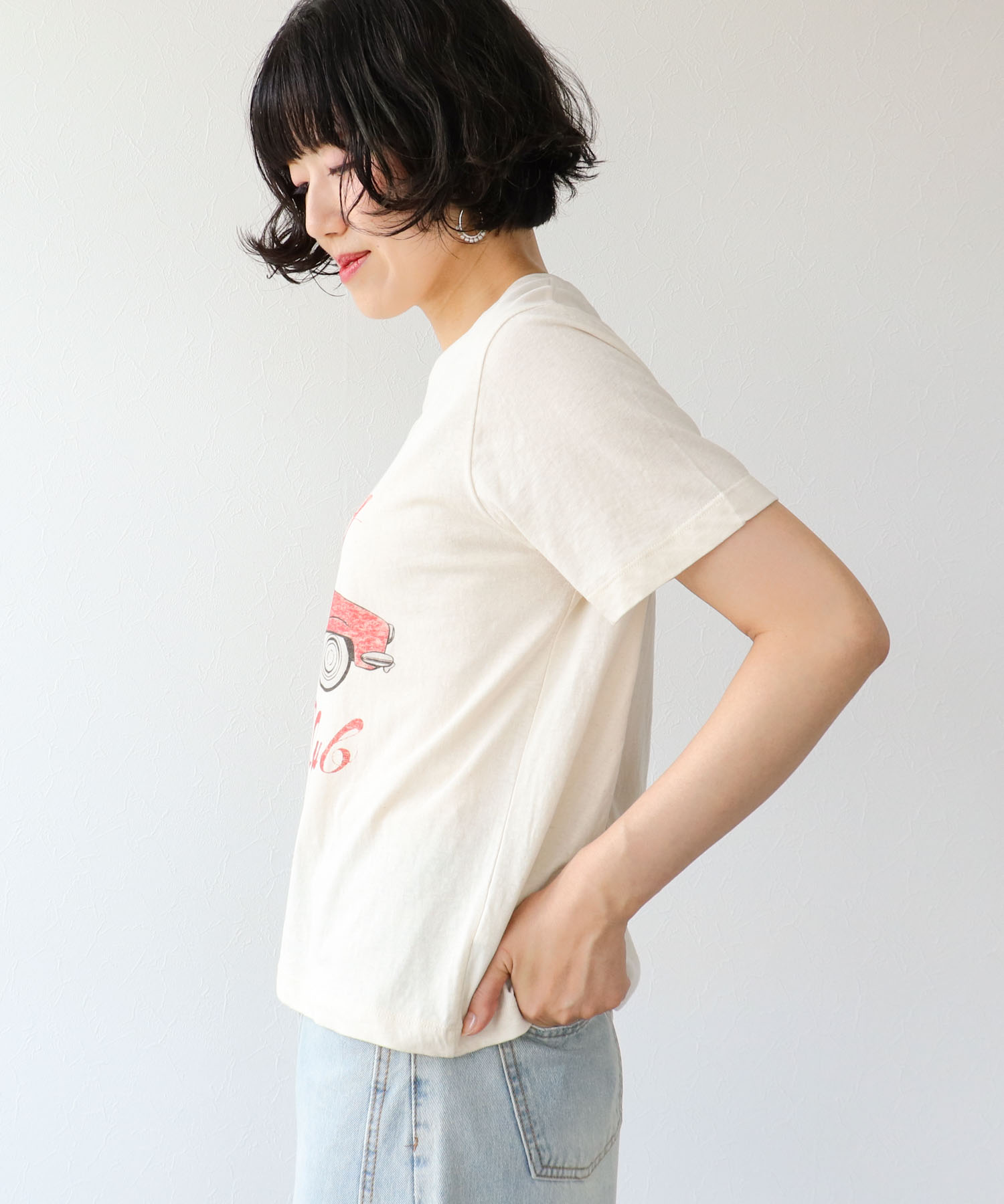 レトロプリントTシャツ