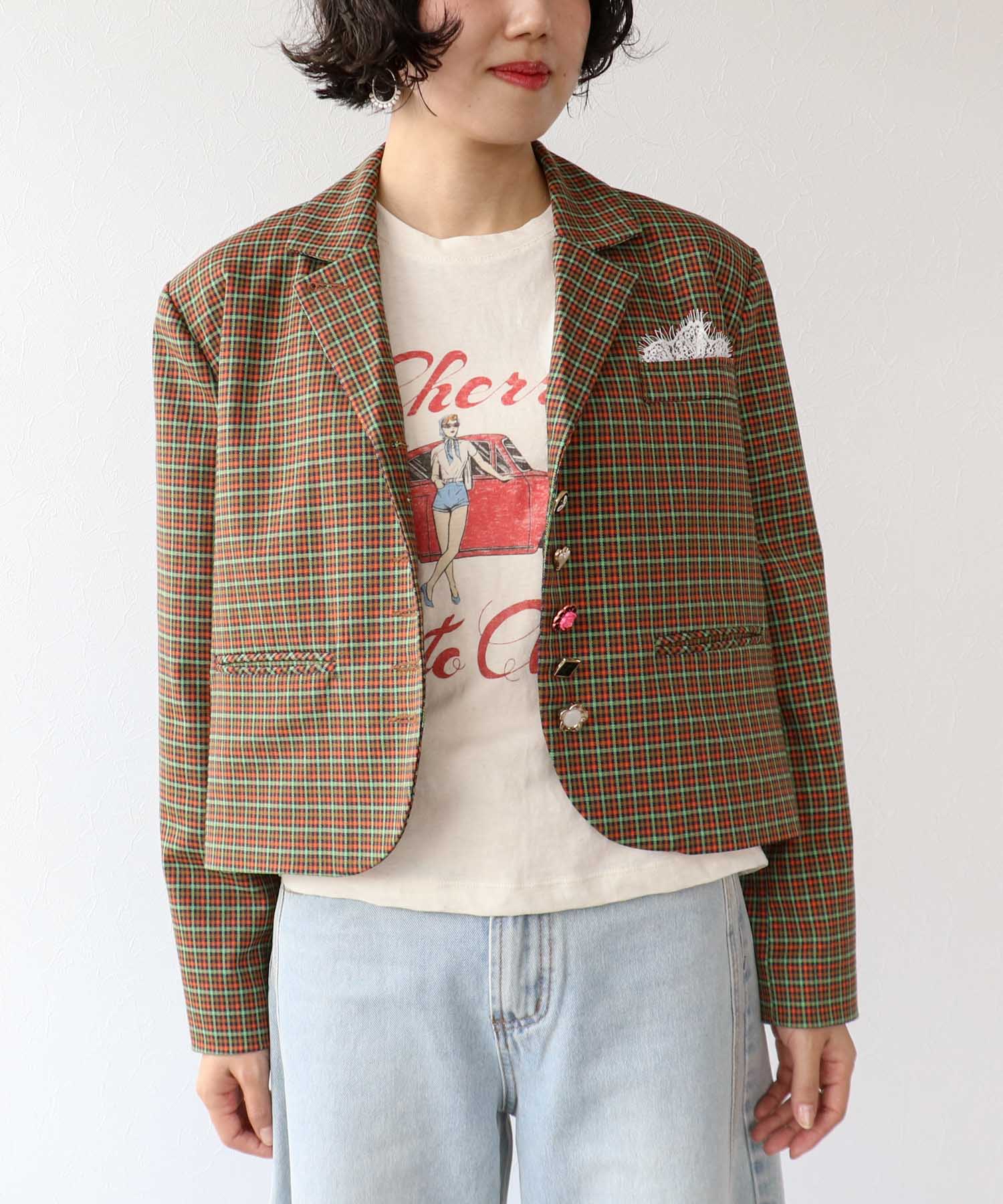 レトロプリントTシャツ