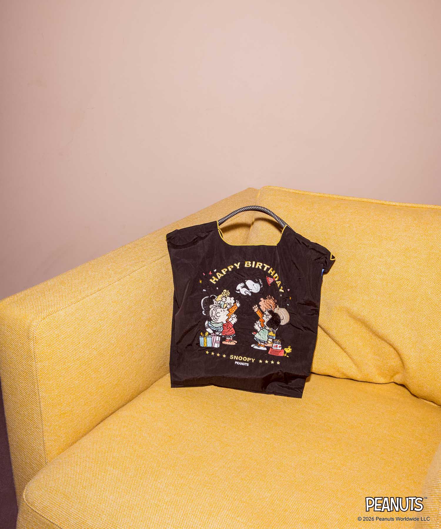 ＜WEBにて販売＞【Ball&Chain×PEANUTS】ハッピーバースデー SNOOPY M
