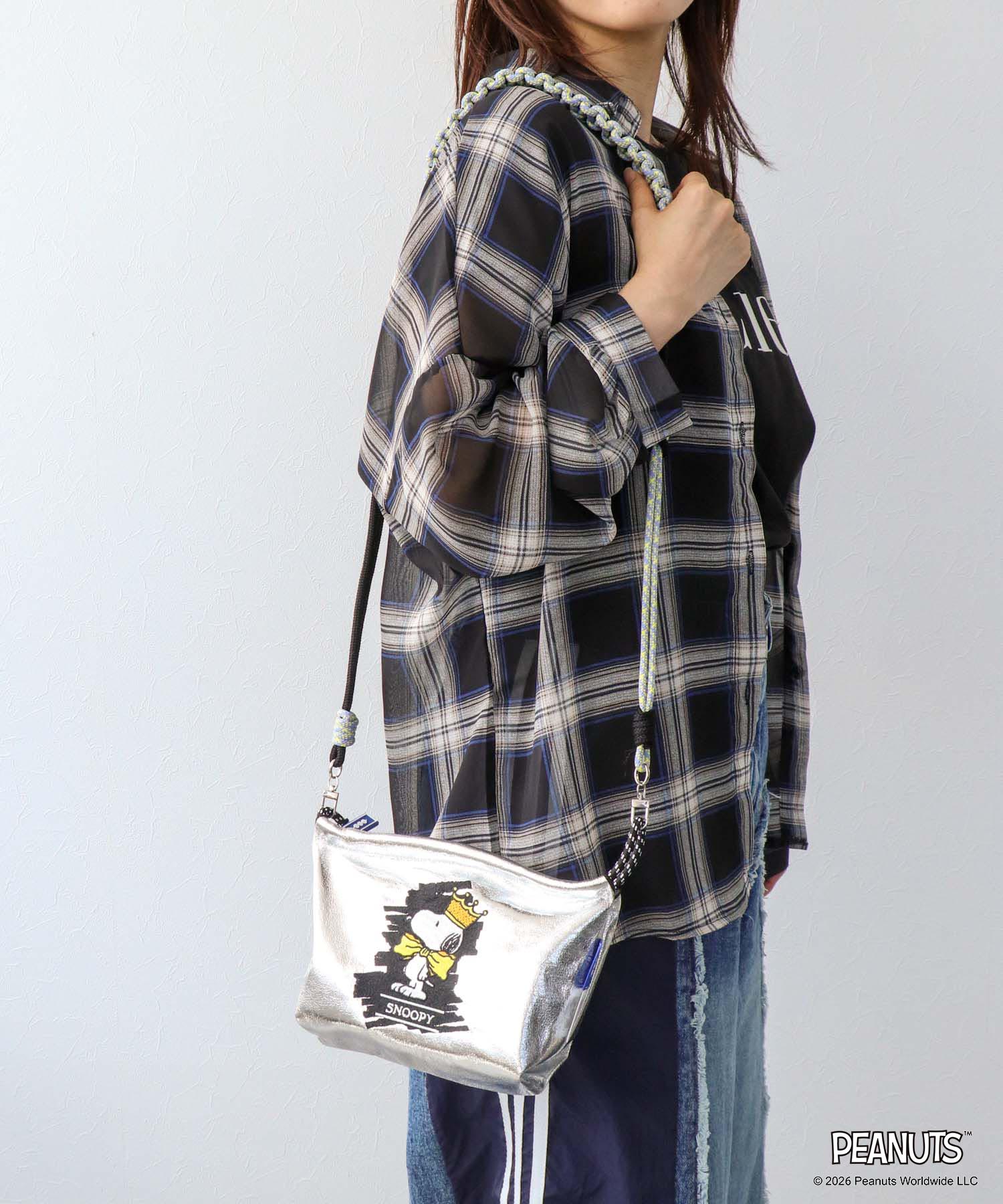 ＜一部店舗・WEBにて販売＞【Ball&Chain×PEANUTS】SNOOPY CROWN POACH