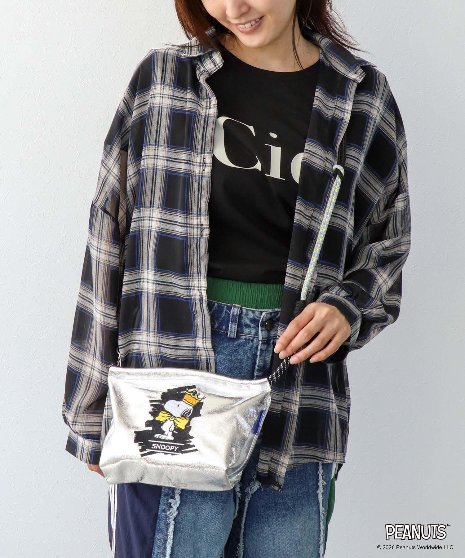 ＜一部店舗・WEBにて販売＞【Ball&Chain×PEANUTS】SNOOPY CROWN POACH