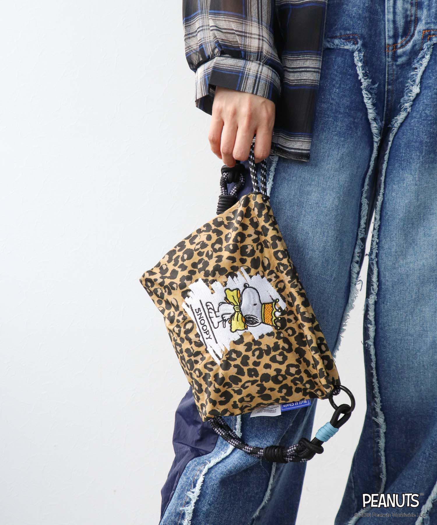 ＜一部店舗・WEBにて販売＞【Ball&Chain×PEANUTS】SNOOPY CROWN POACH
