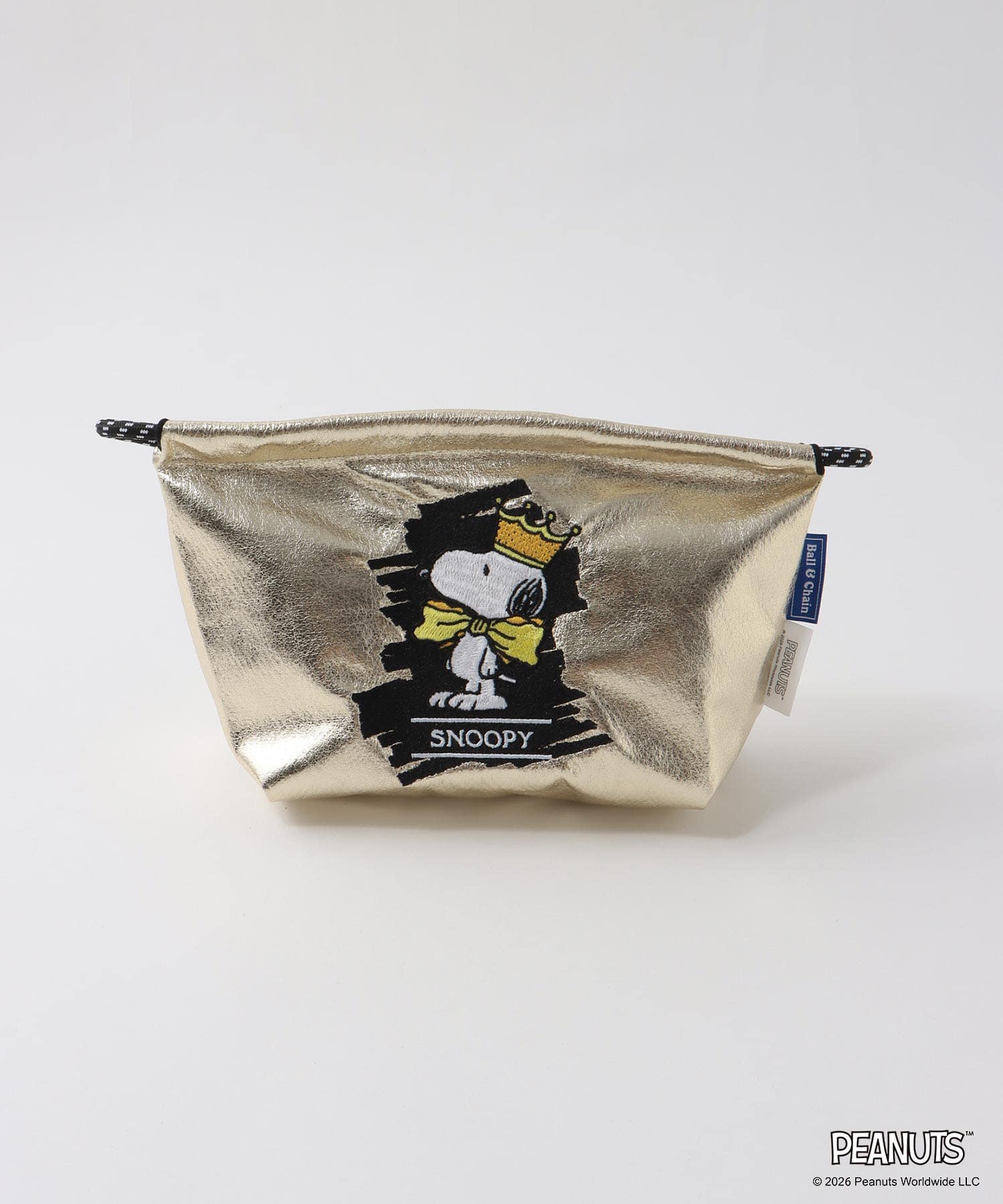 ＜一部店舗・WEBにて販売＞【Ball&Chain×PEANUTS】SNOOPY CROWN POACH