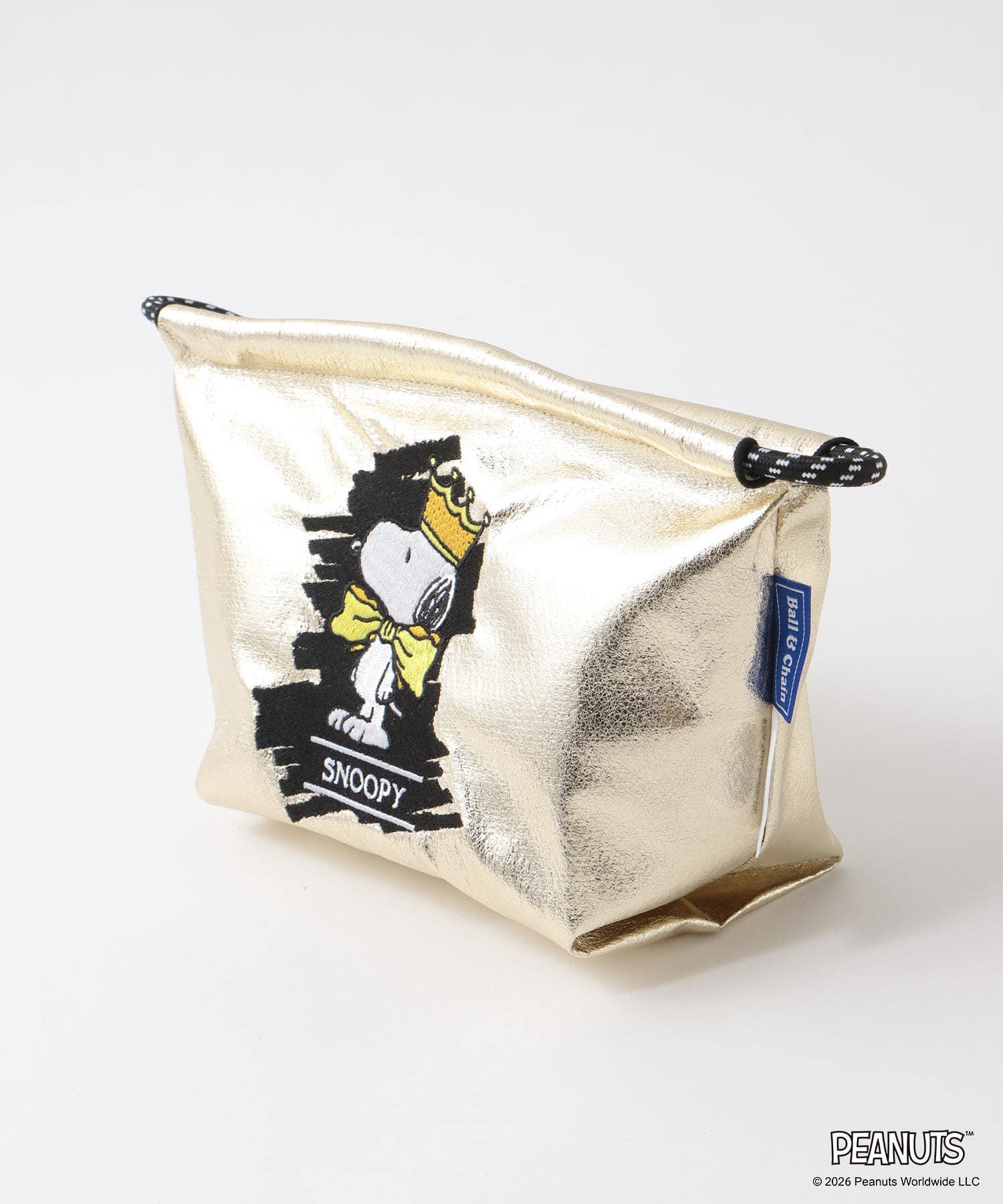 ＜一部店舗・WEBにて販売＞【Ball&Chain×PEANUTS】SNOOPY CROWN POACH