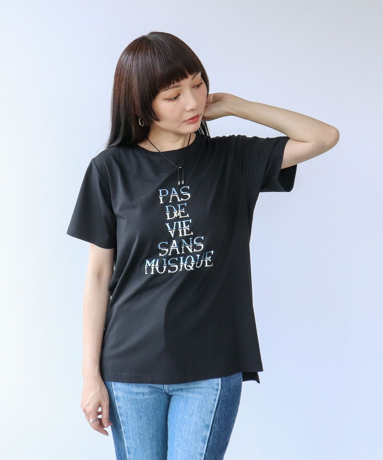 箔プリントMIXロゴTシャツ