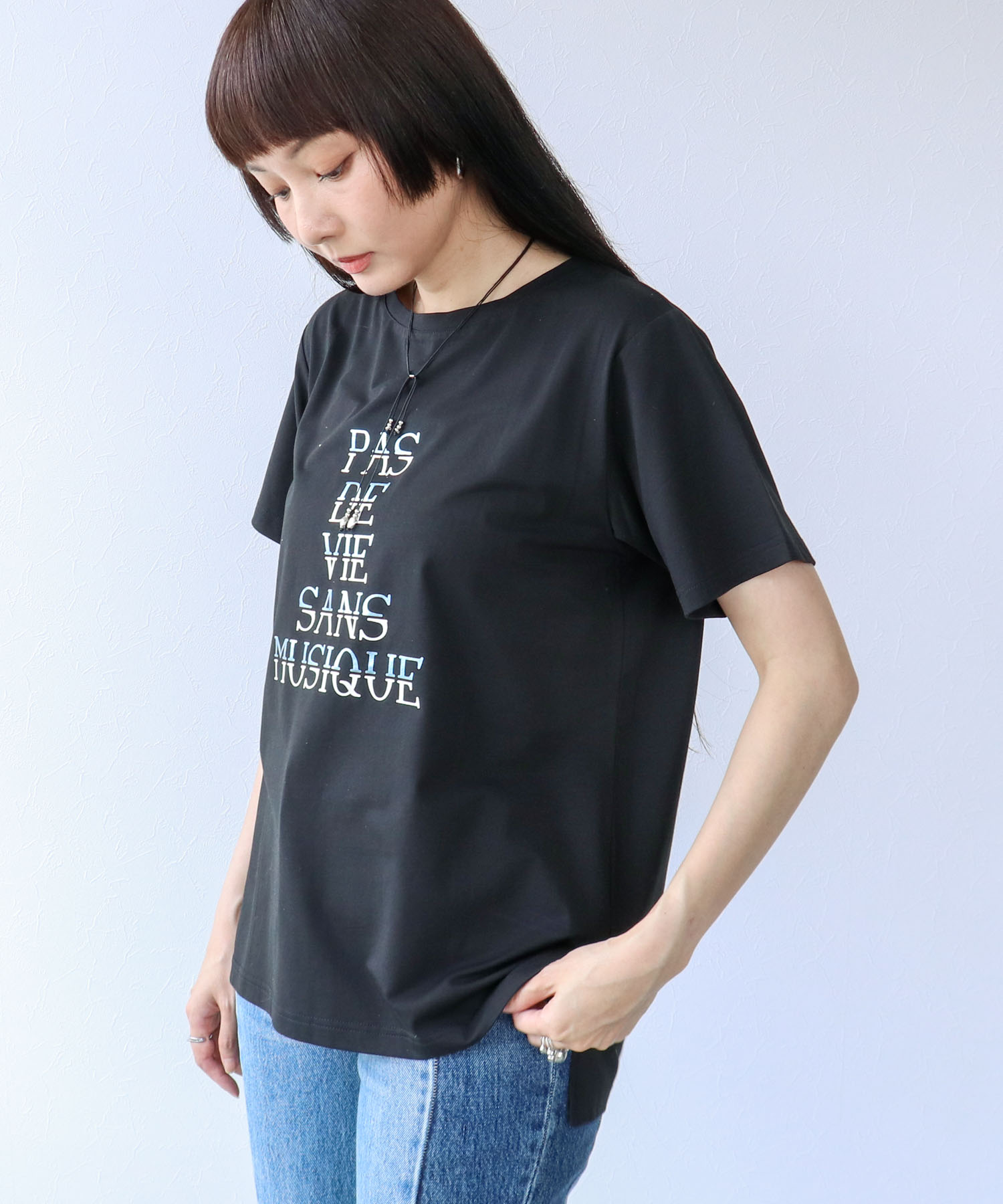 箔プリントMIXロゴTシャツ