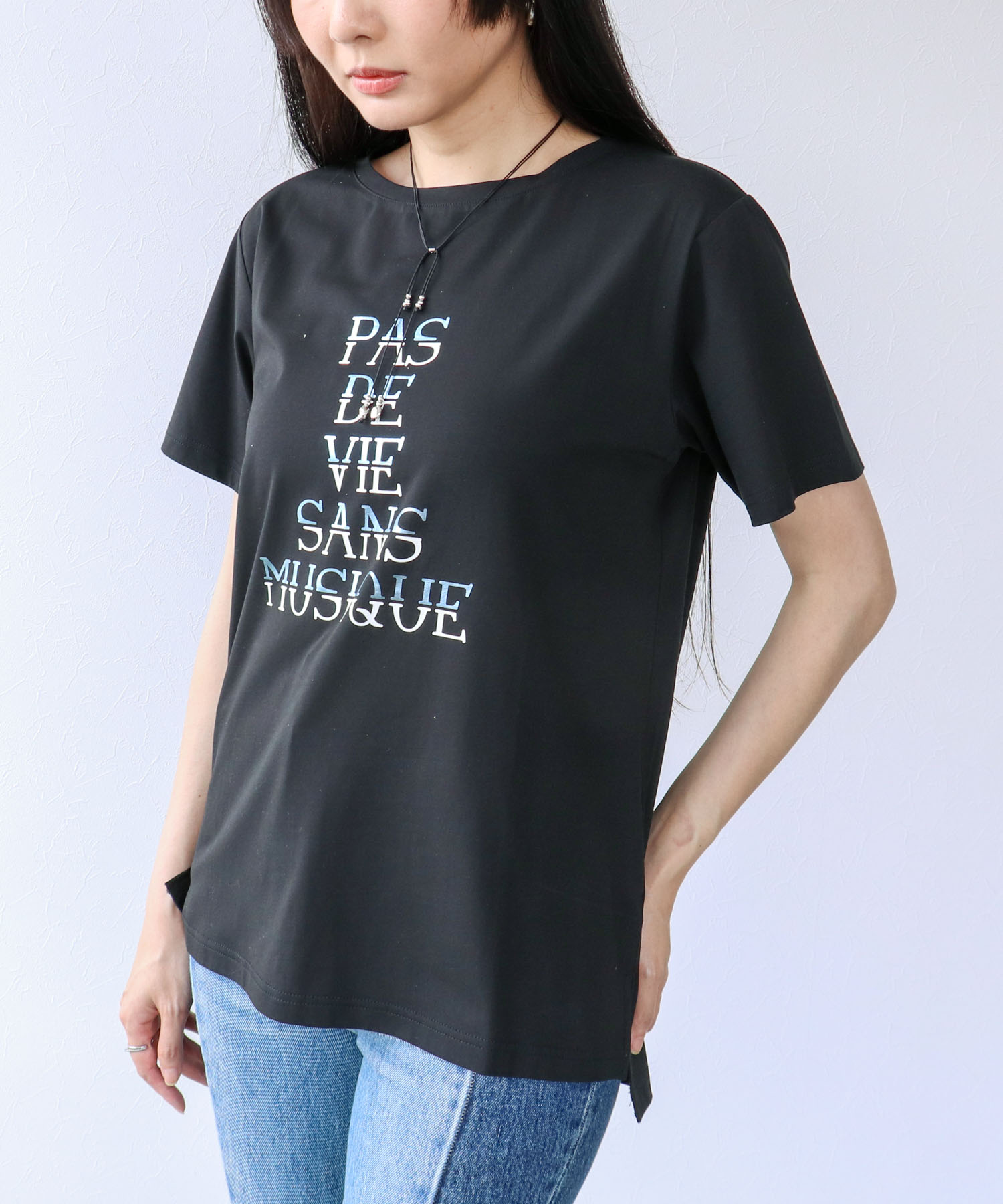 箔プリントMIXロゴTシャツ