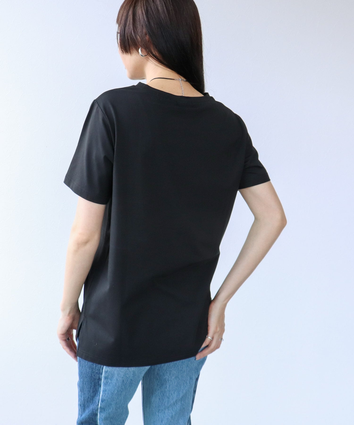 箔プリントMIXロゴTシャツ
