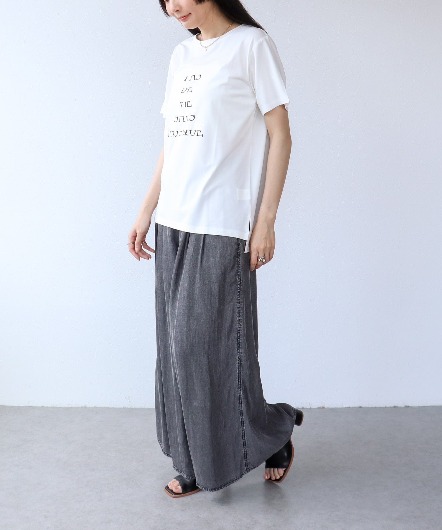 箔プリントMIXロゴTシャツ
