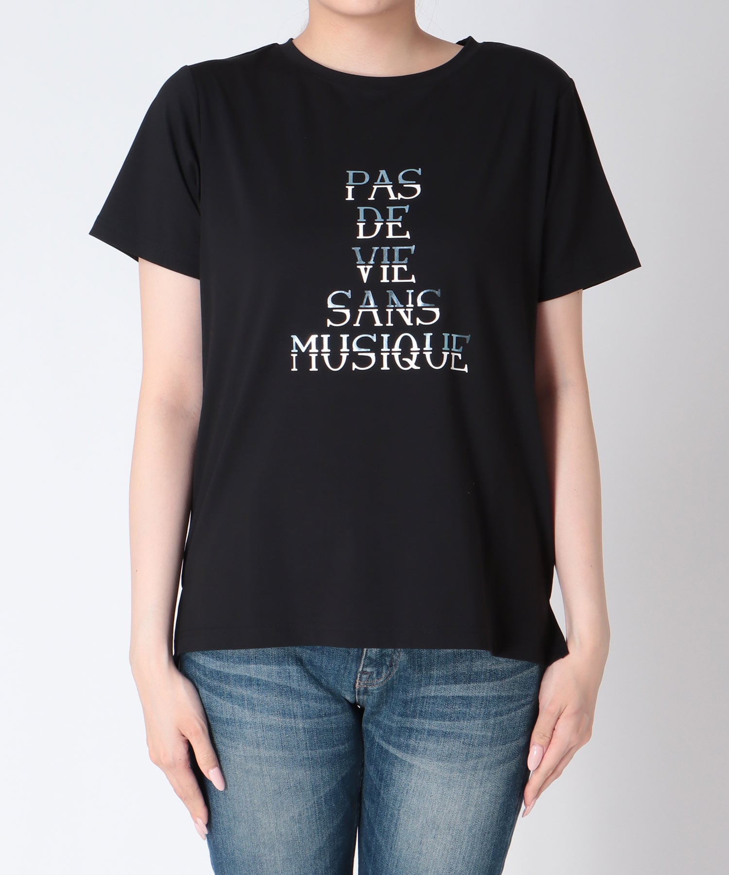 箔プリントMIXロゴTシャツ