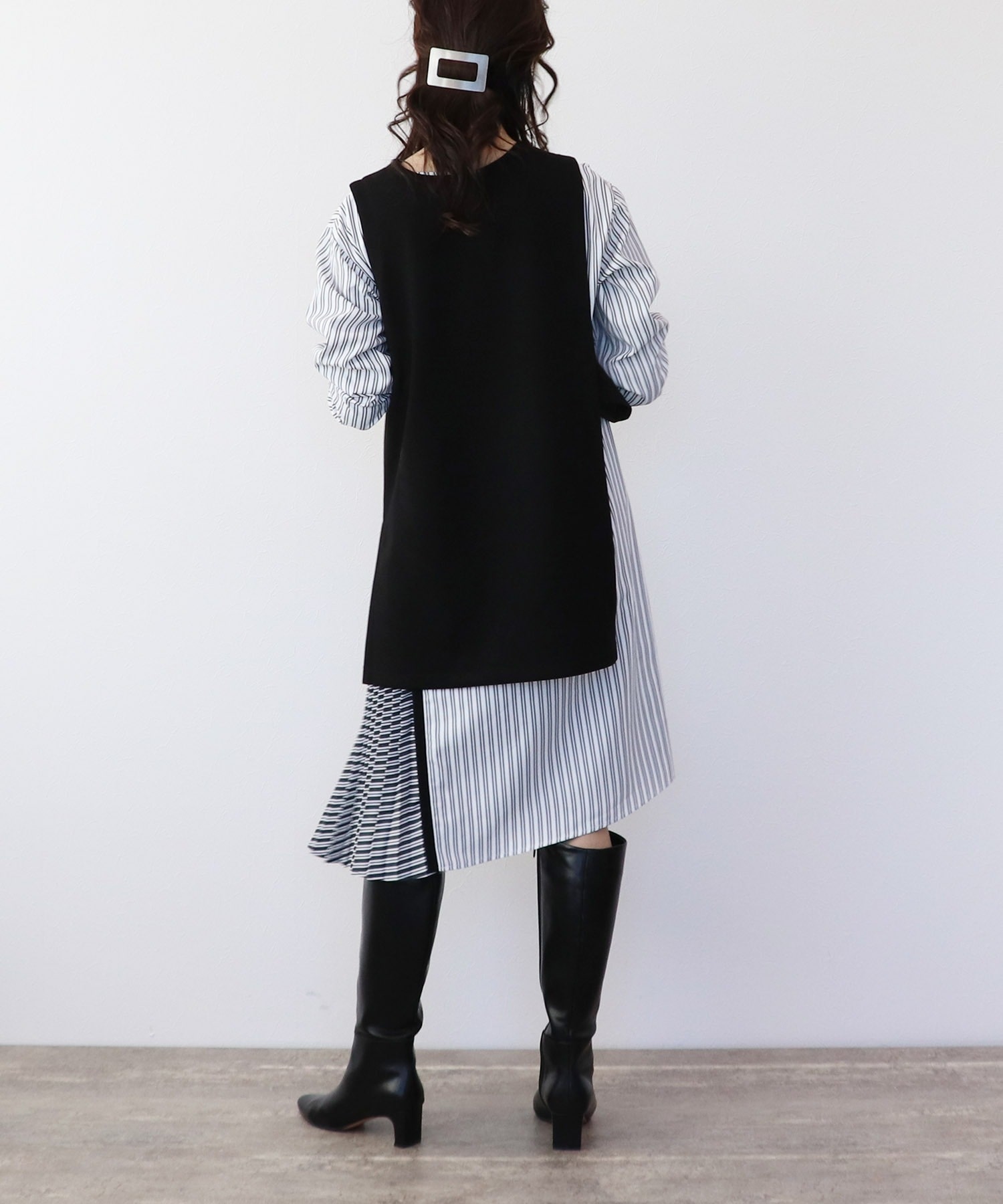 デザインベスト ストライプワンピースセット On Jione Store ジオン商事 公式オンラインストア