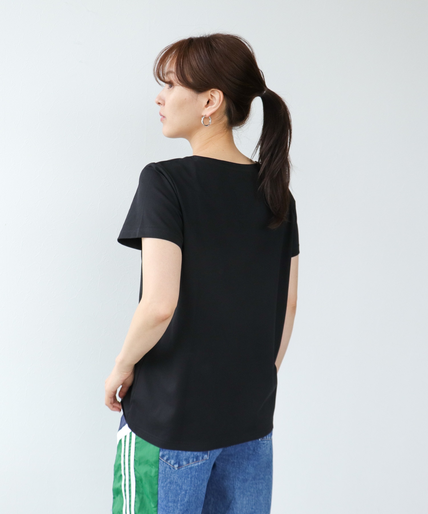 ドライコットンフロッキーロゴプリント半袖Tシャツ 別注