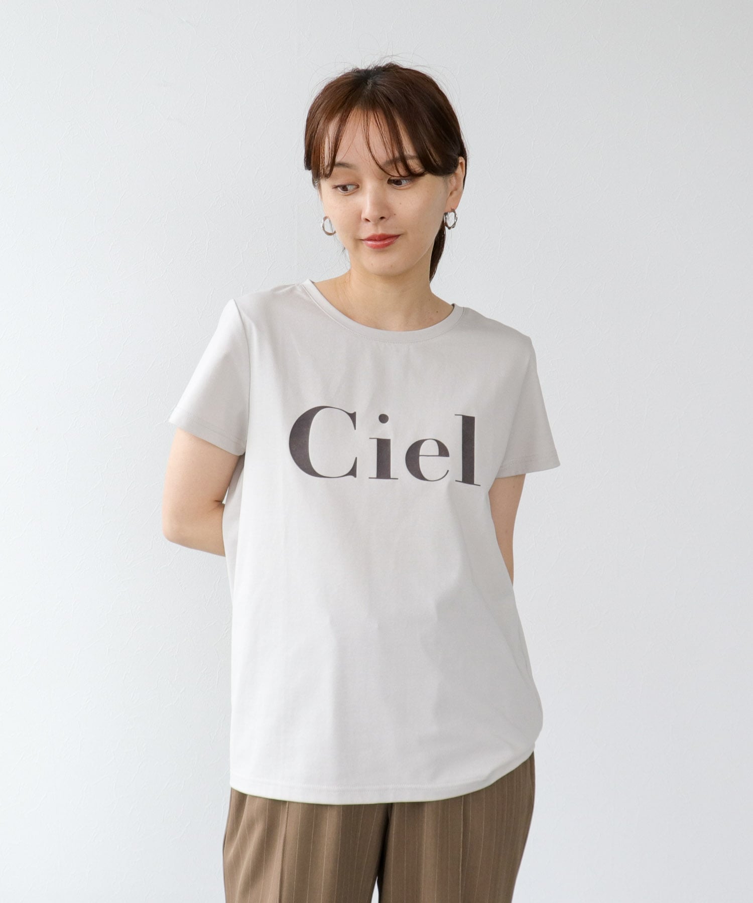 ドライコットンフロッキーロゴプリント半袖Tシャツ 別注