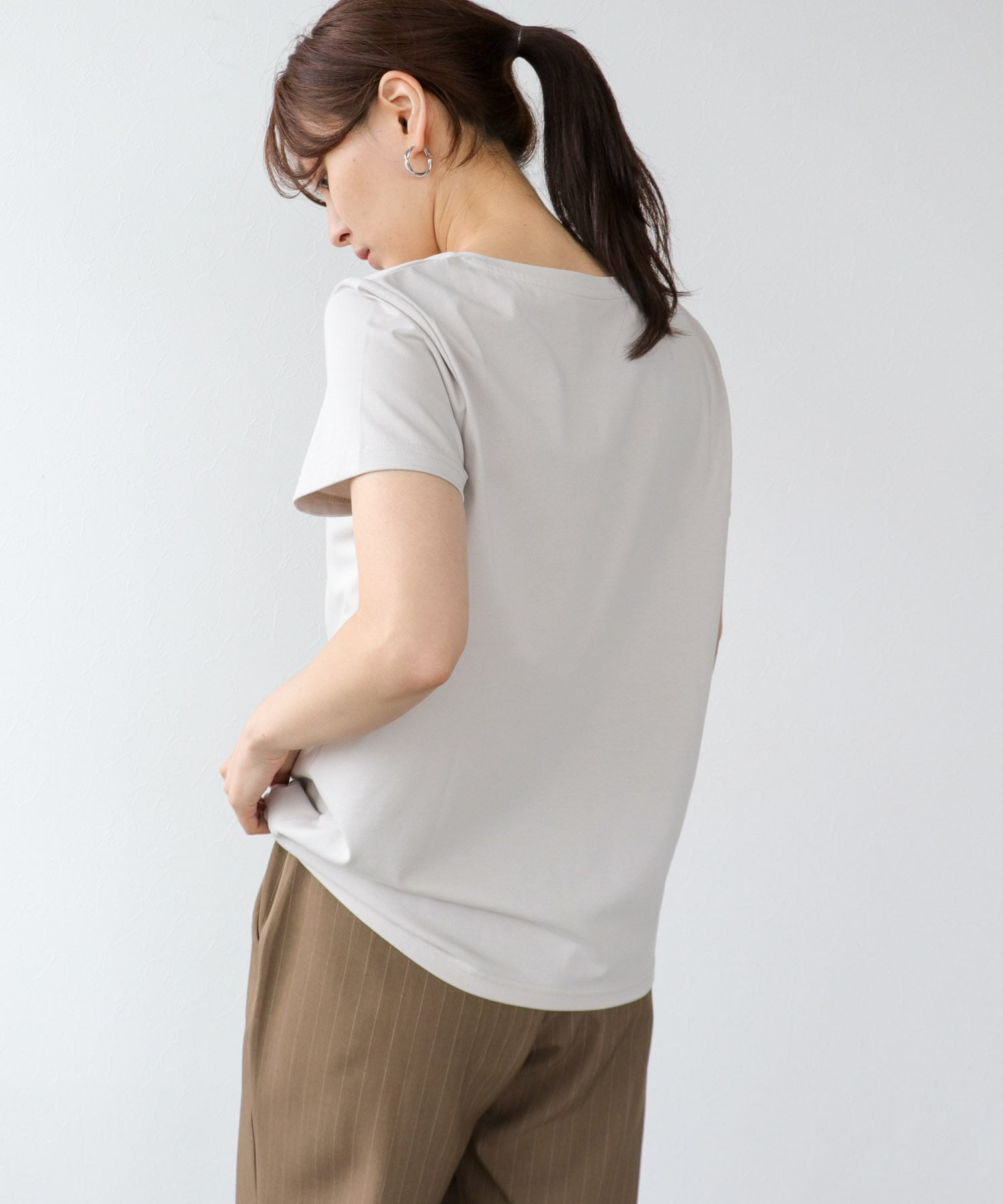 ドライコットンフロッキーロゴプリント半袖Tシャツ 別注