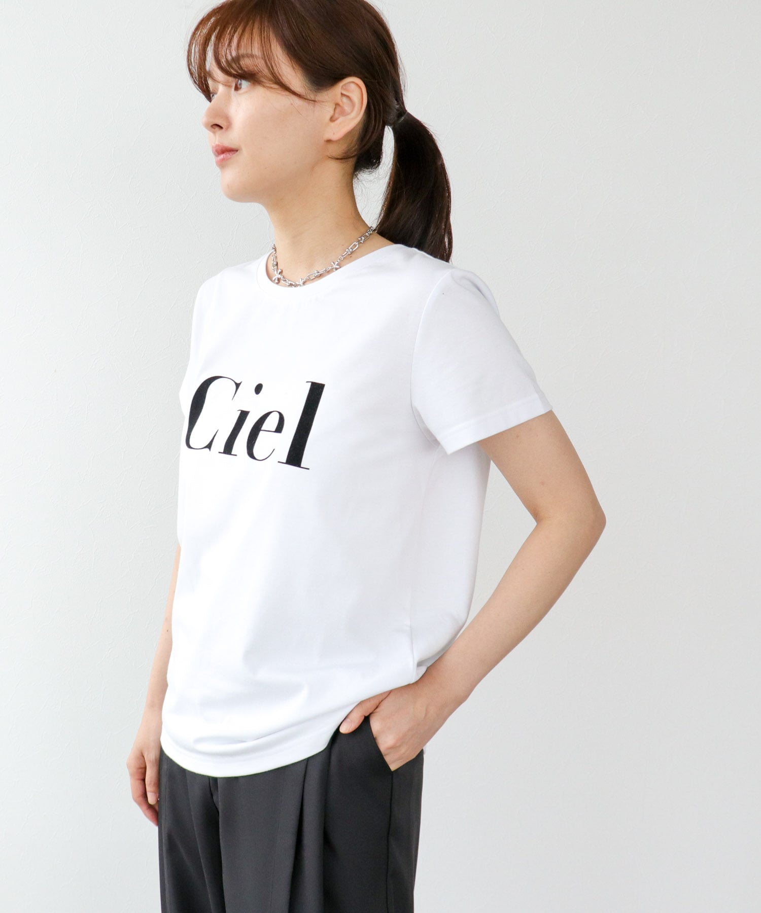 ドライコットンフロッキーロゴプリント半袖Tシャツ 別注