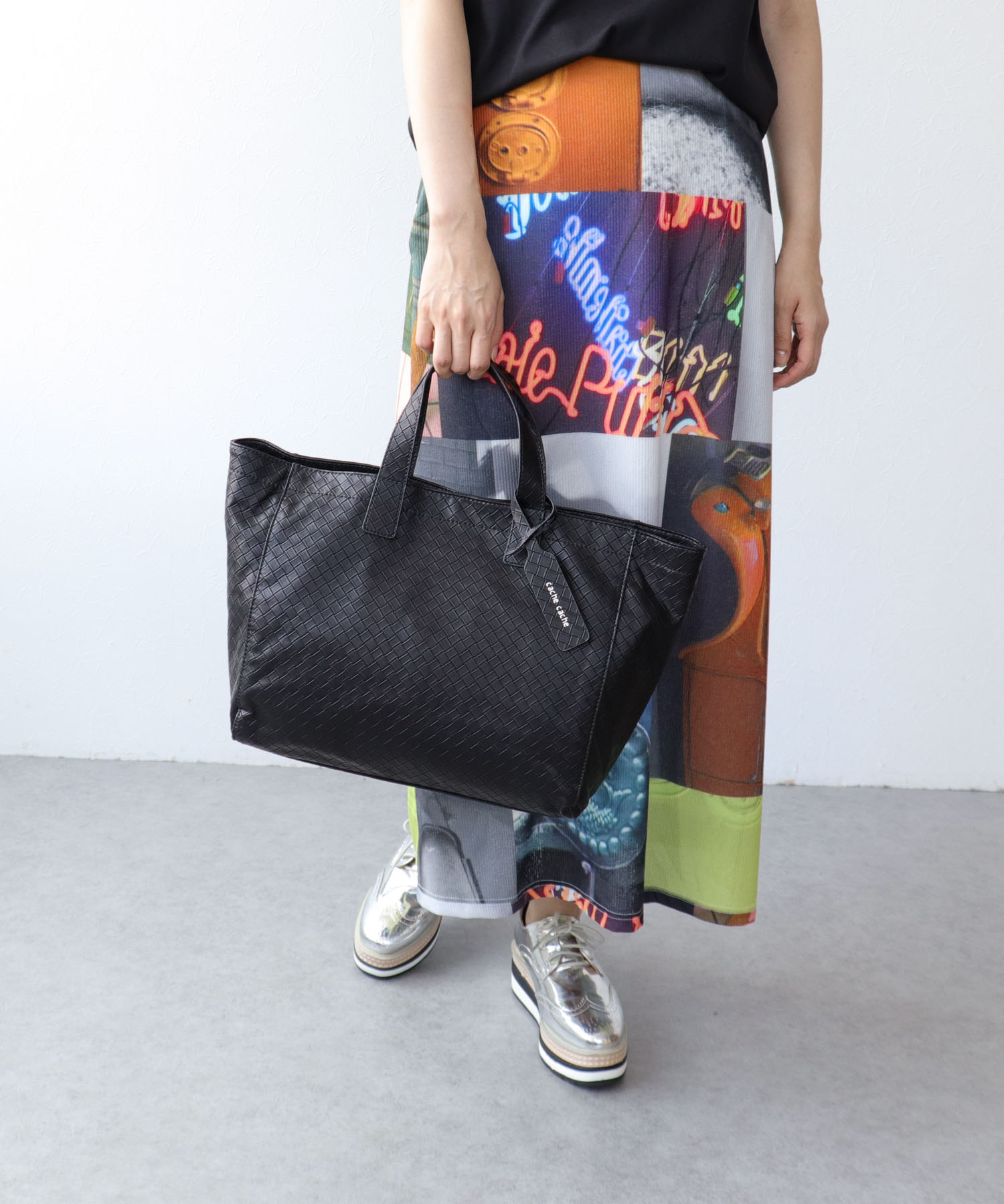 メッシュエンボスショッパー M