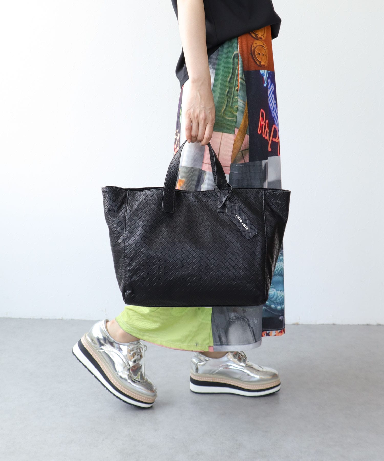 メッシュエンボスショッパー M