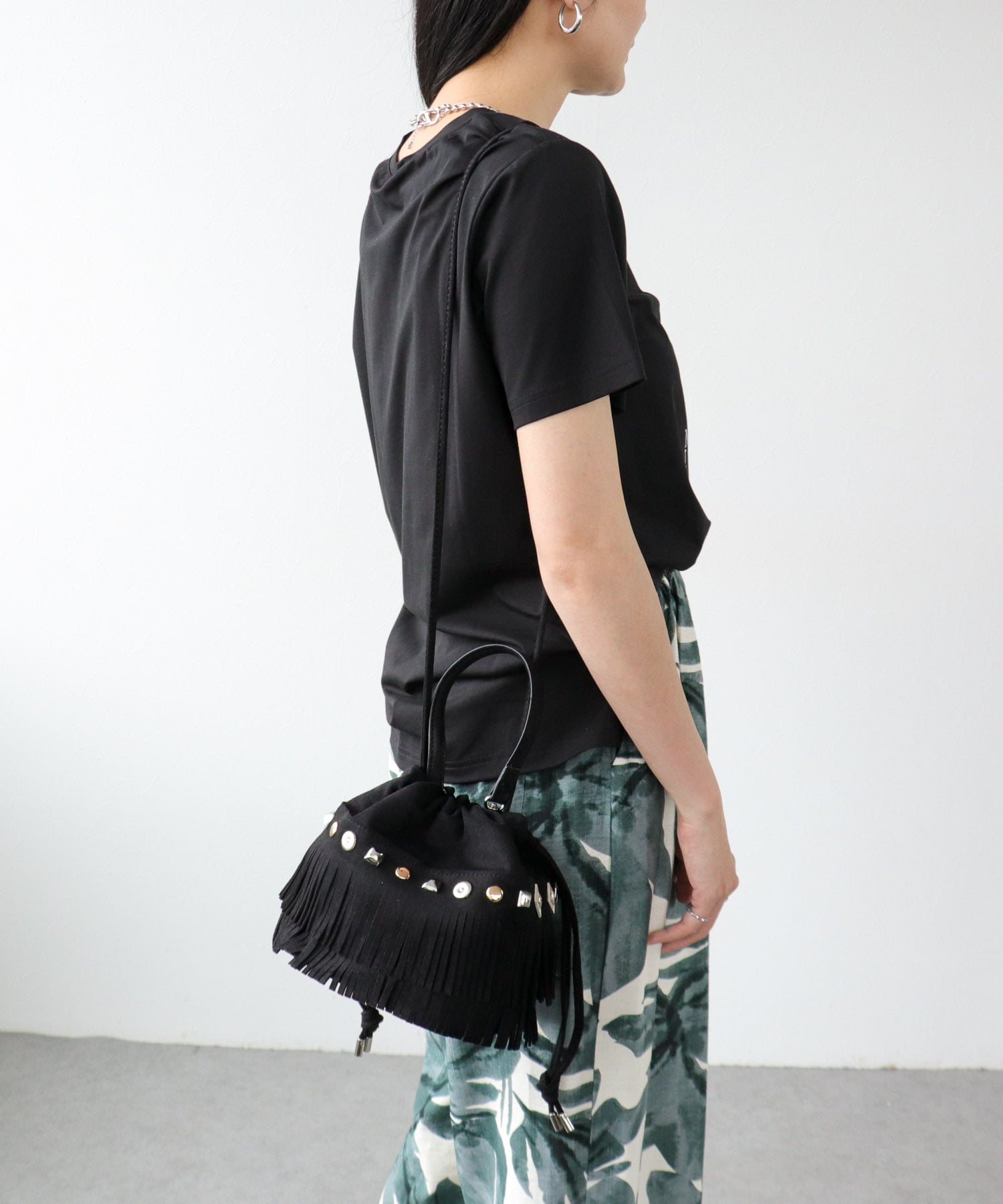 フリンジドローストリングBAG