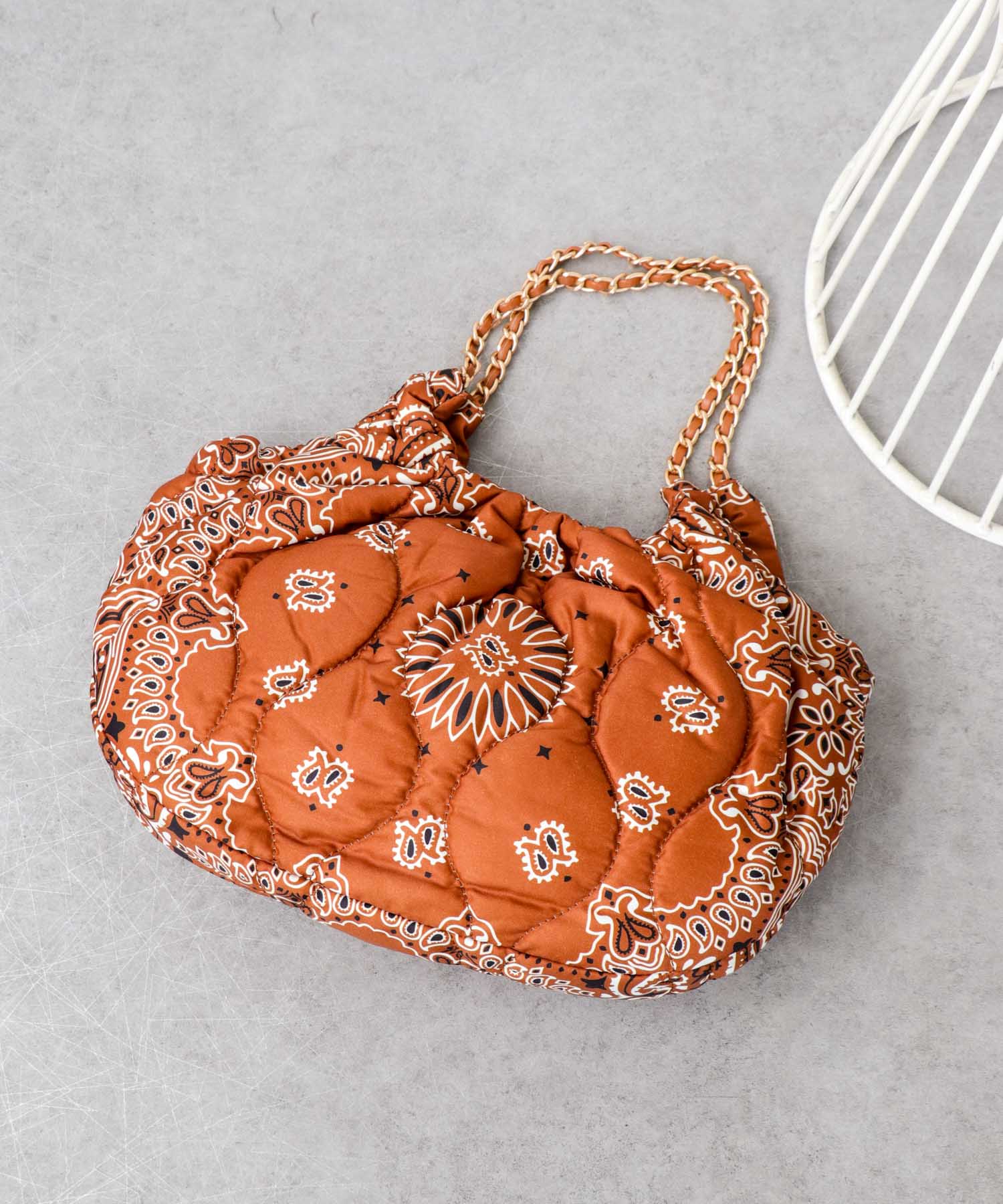 バンダナプリントギャザーBAG
