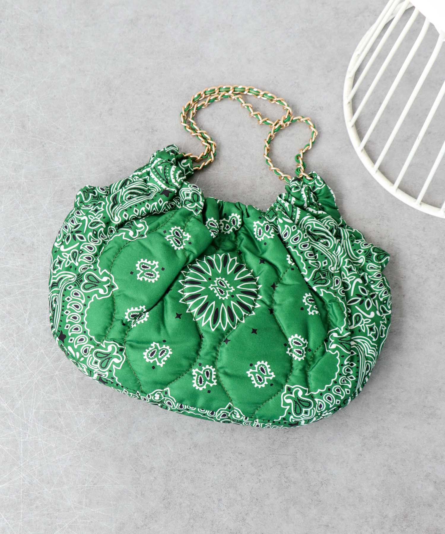 バンダナプリントギャザーBAG