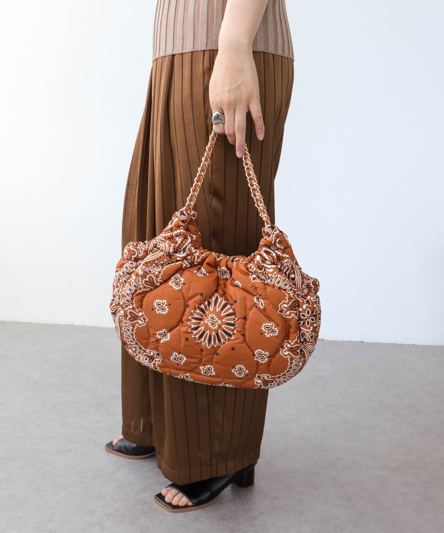 バンダナプリントギャザーBAG
