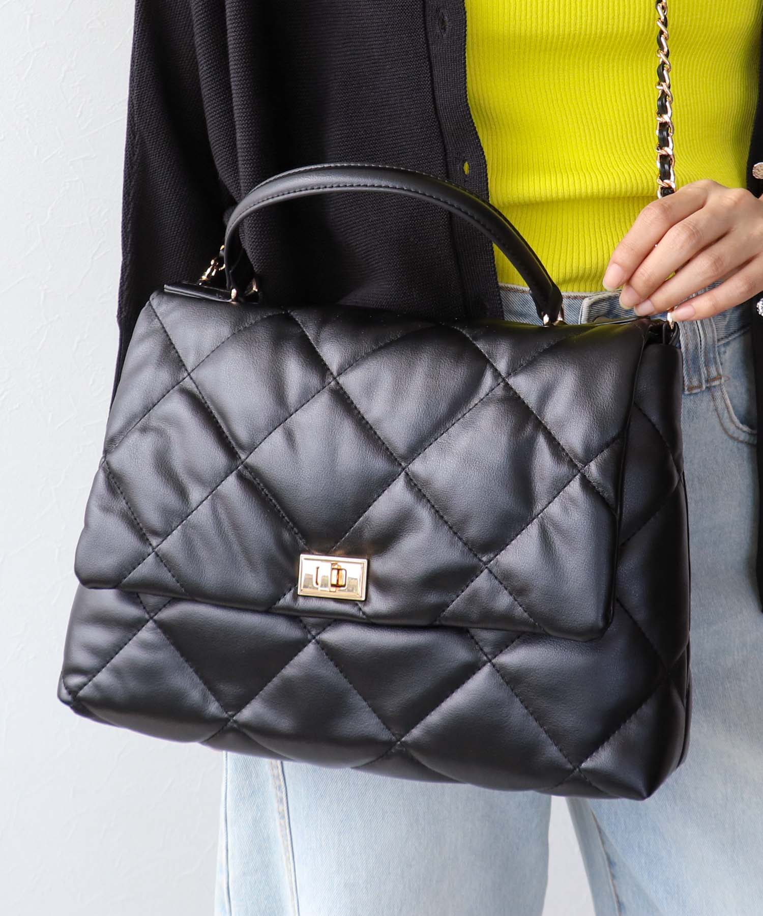 キルティングワンハンドルBAG