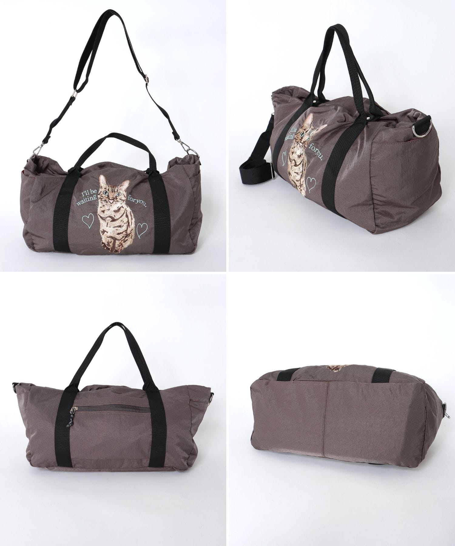 キャリーオン刺繍トラベルボストンBAGⅡ