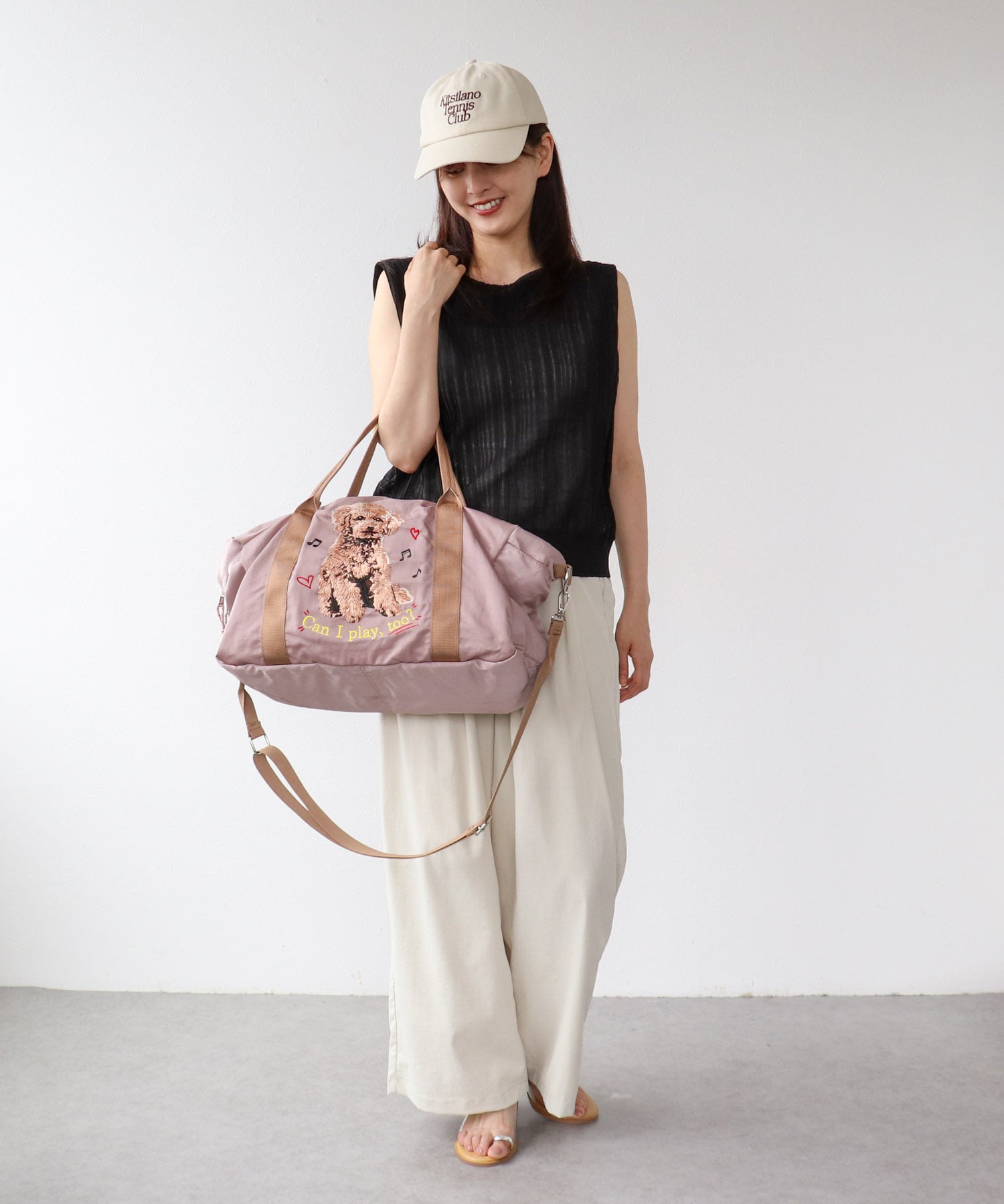 キャリーオン刺繍トラベルボストンBAGⅡ