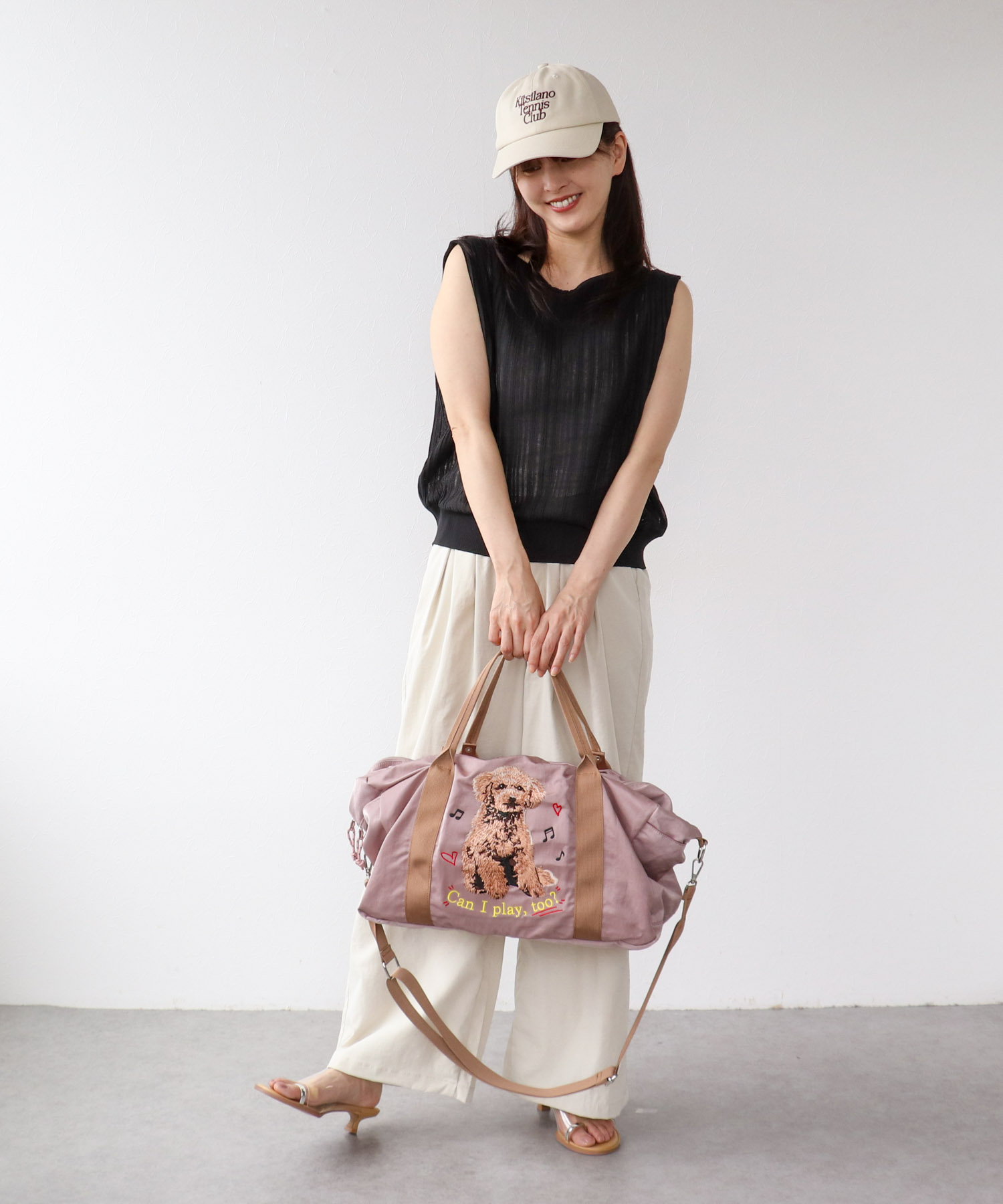 キャリーオン刺繍トラベルボストンBAGⅡ