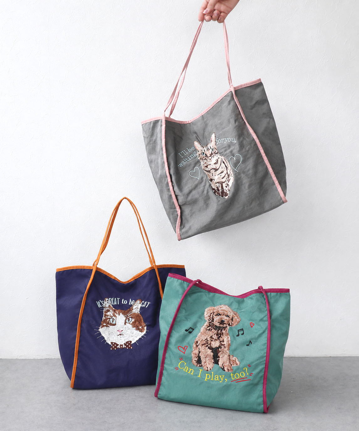 アニマル刺繍トートBAG 2026aw