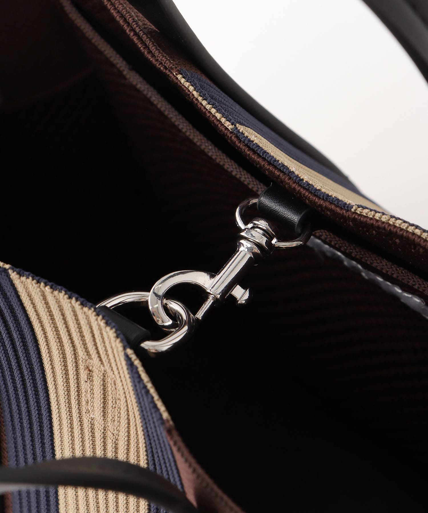 ジャガードニットマルチストライプ2wayトート