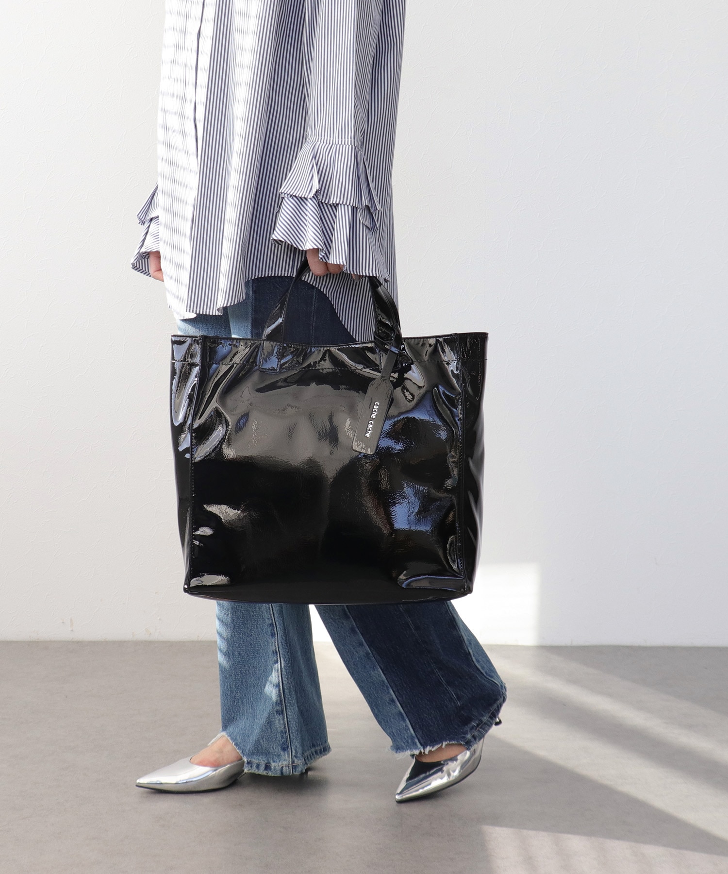 ≪ロングセラー≫ソフトエナメルショッパーBAG