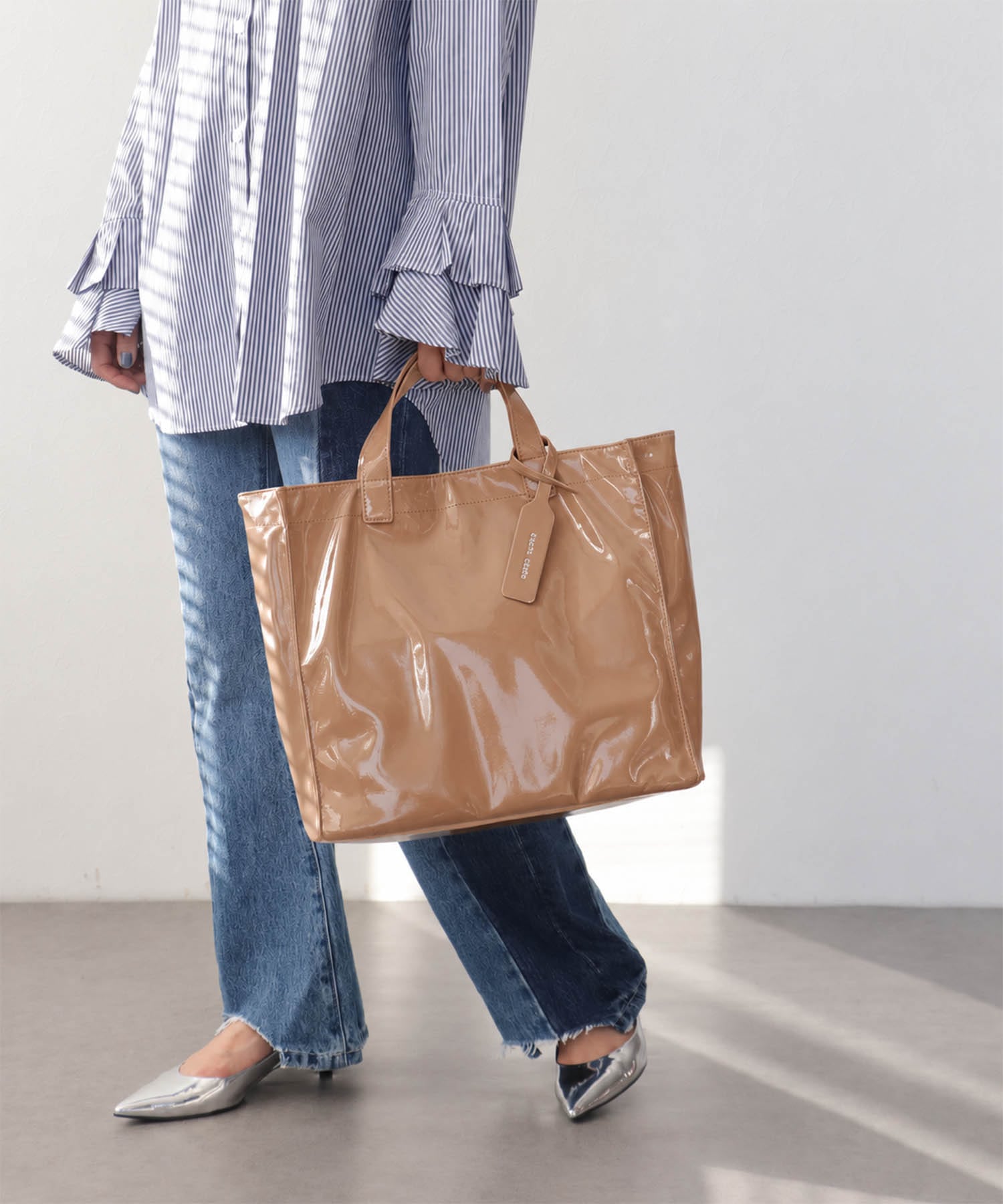 ≪ロングセラー≫ソフトエナメルショッパーBAG