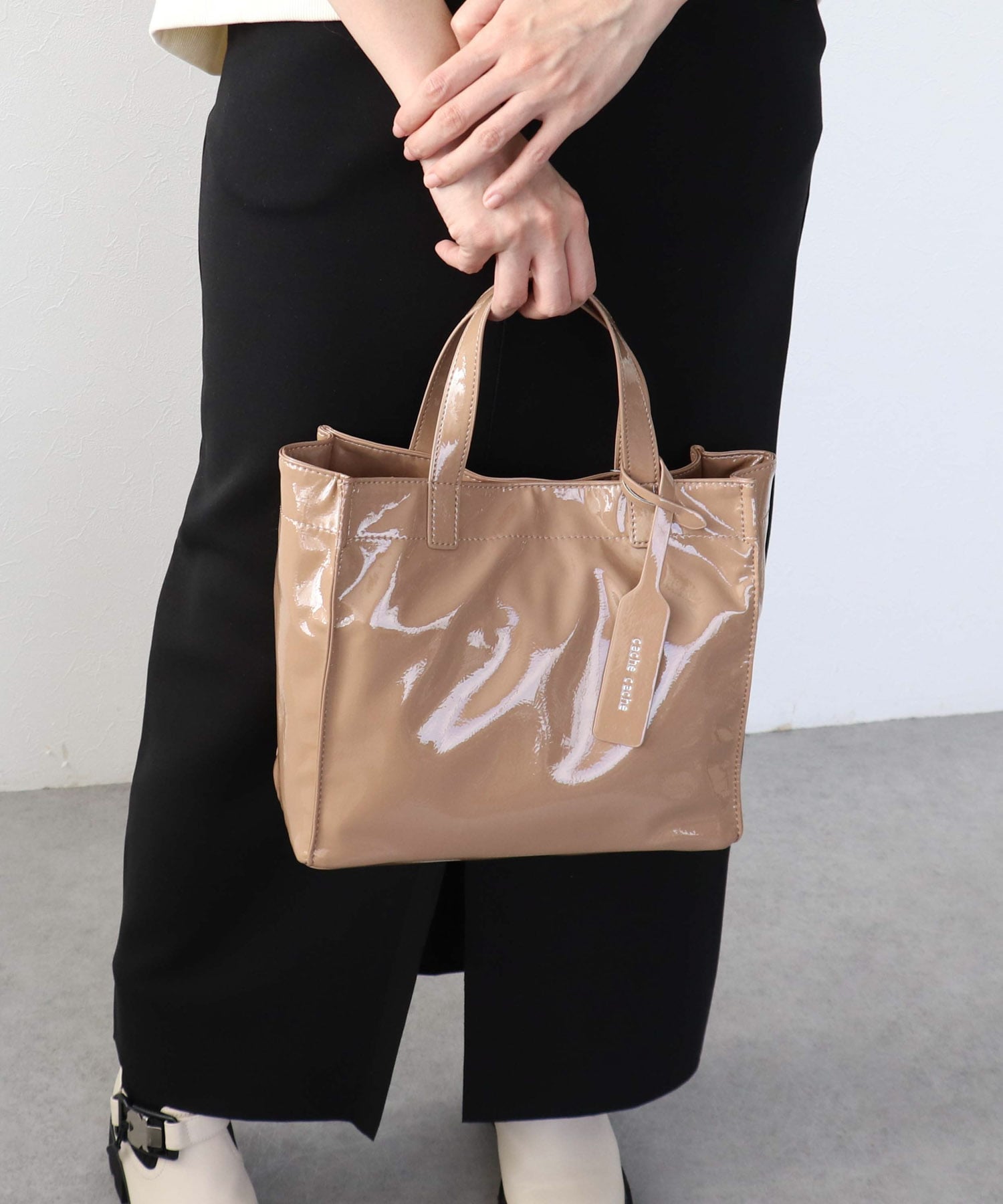 ≪ロングセラー≫ソフトエナメルショッパーBAG S