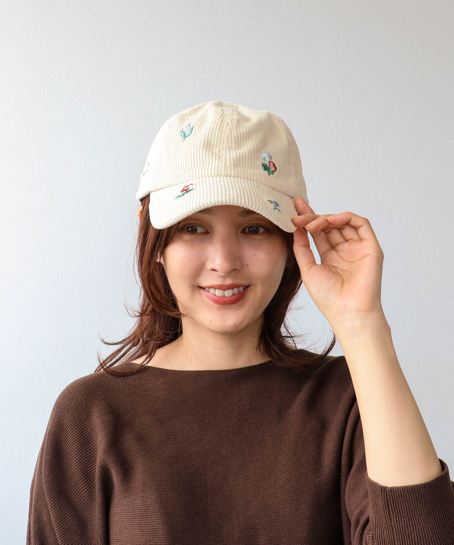 刺繍キャップ