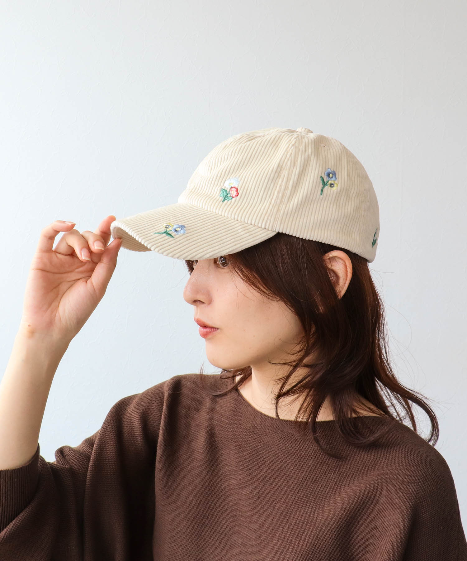 刺繍キャップ