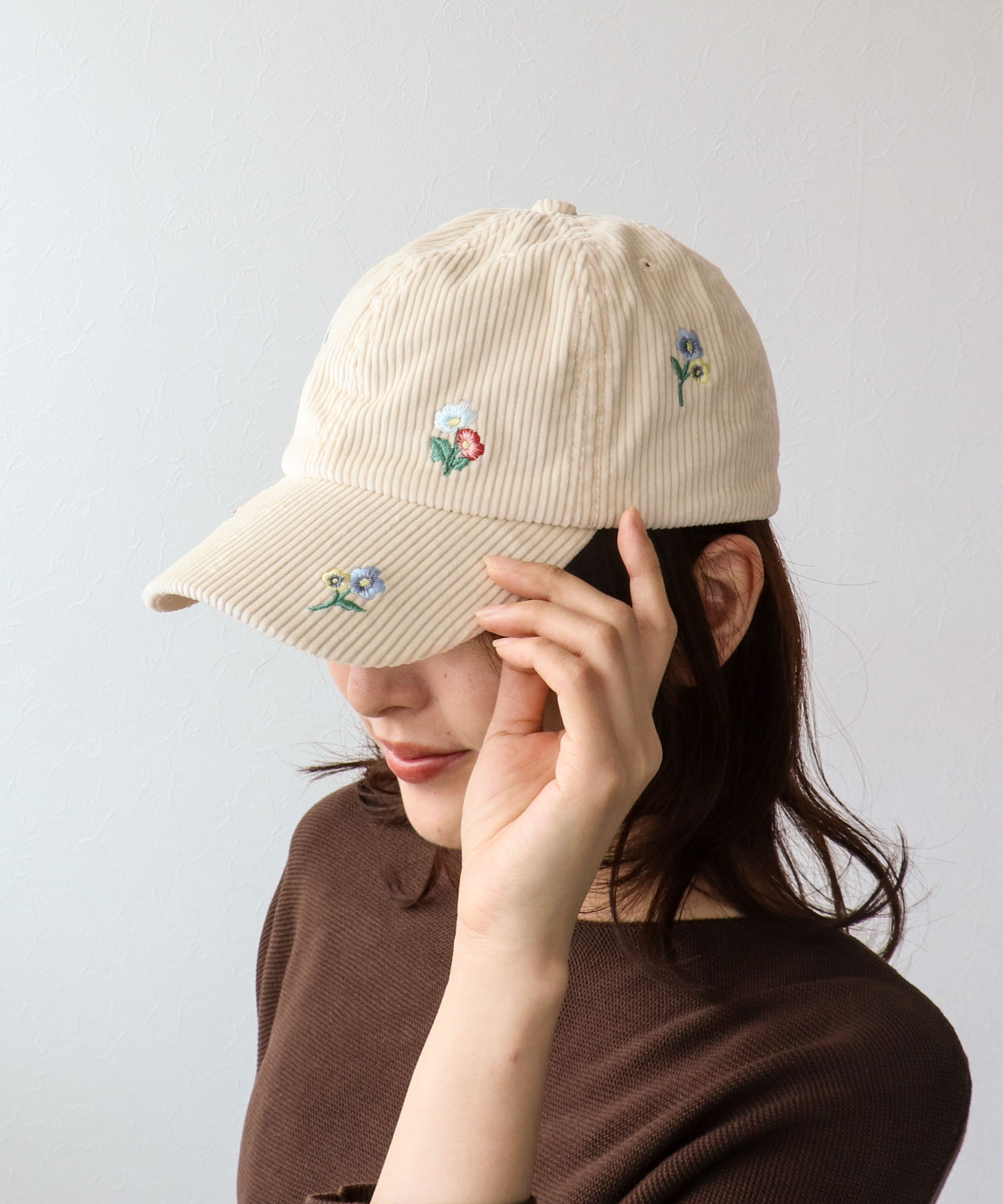 刺繍キャップ
