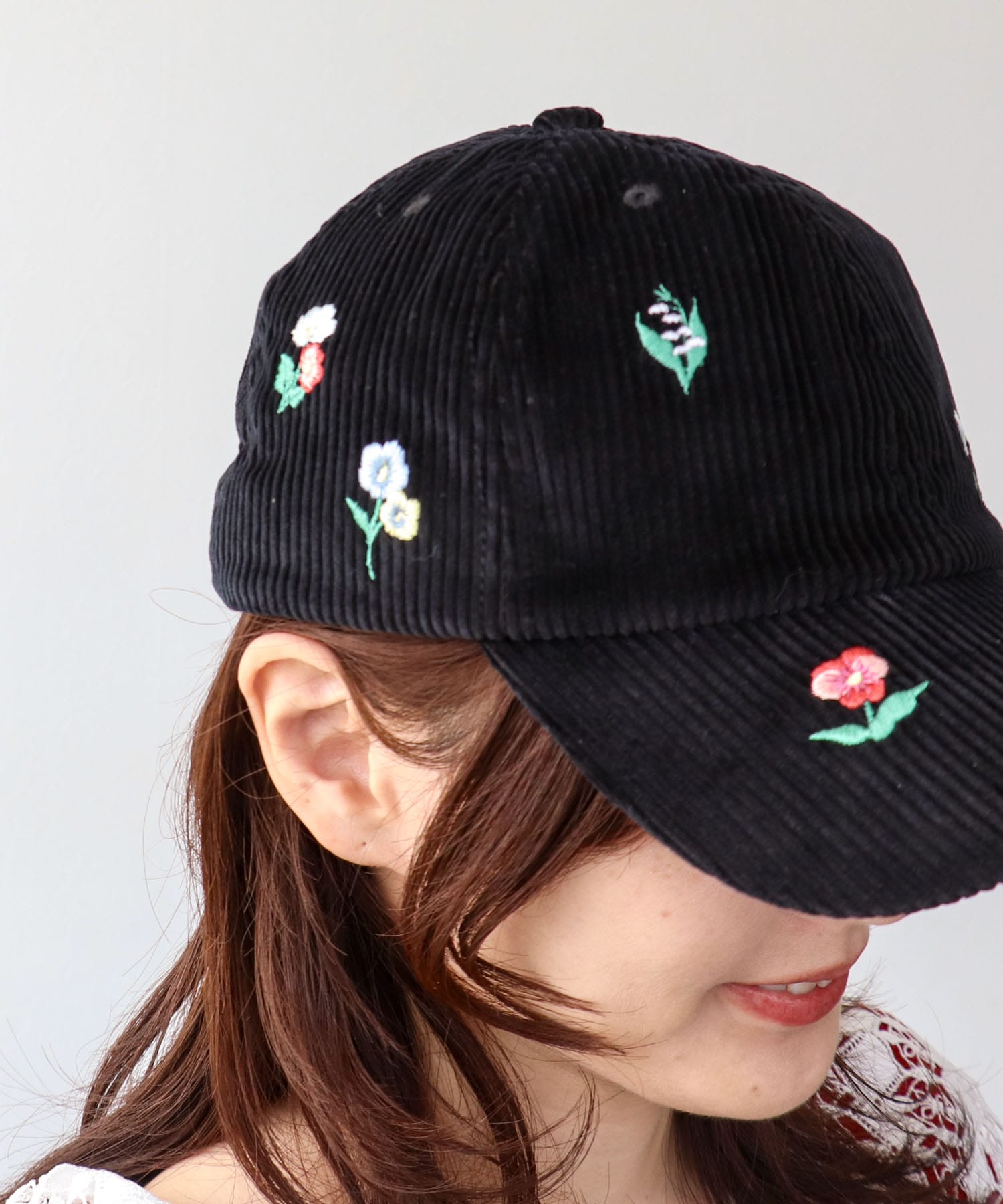 刺繍キャップ