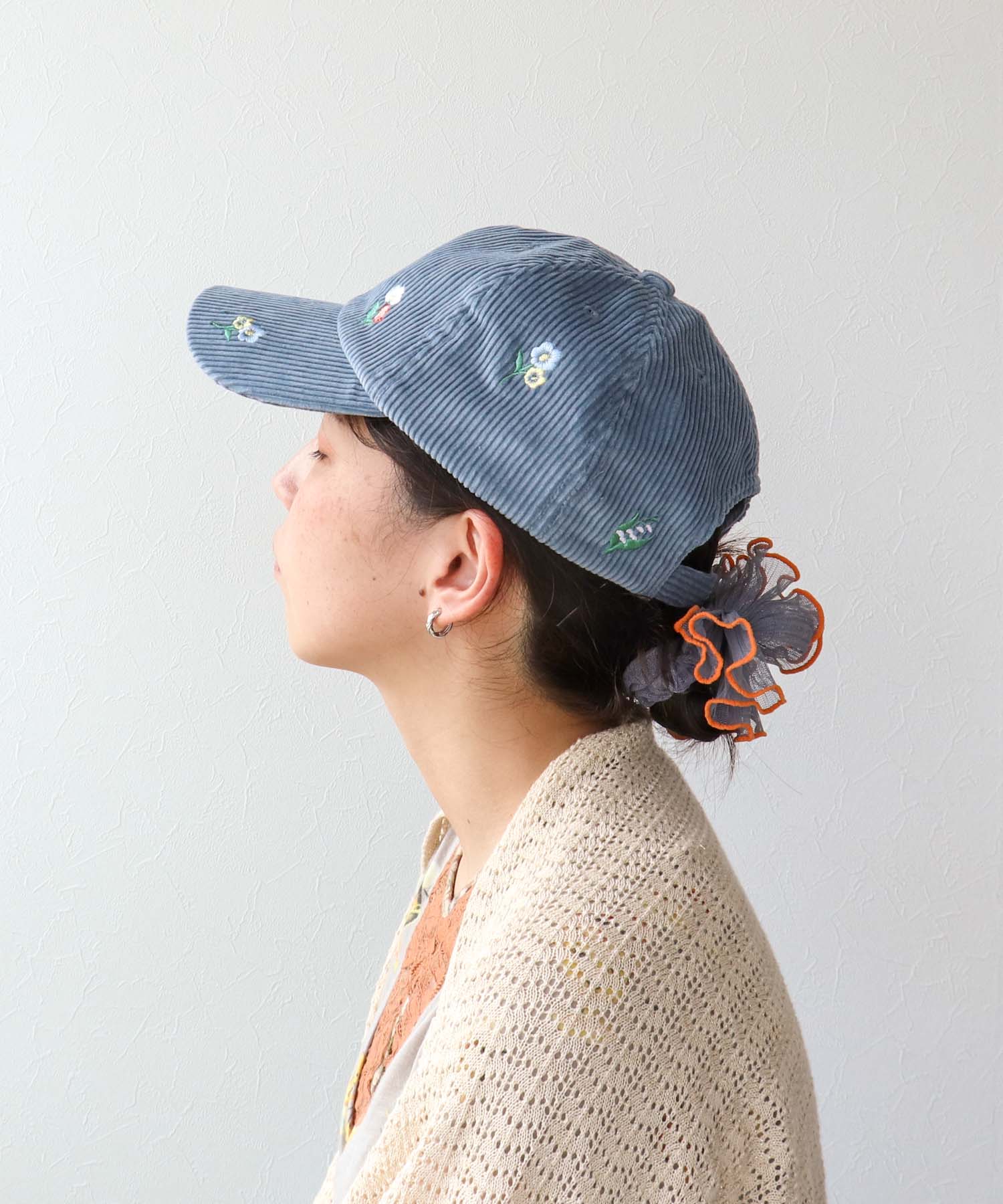 刺繍キャップ