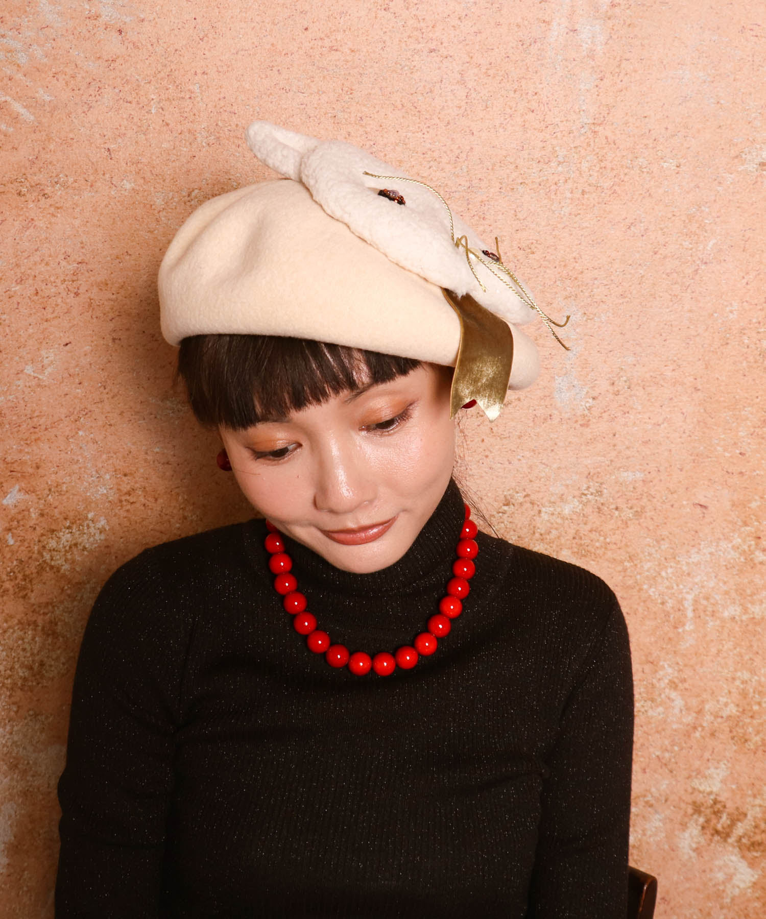 ＜一部店舗・WEB限定＞シロとクロのNECOベレー