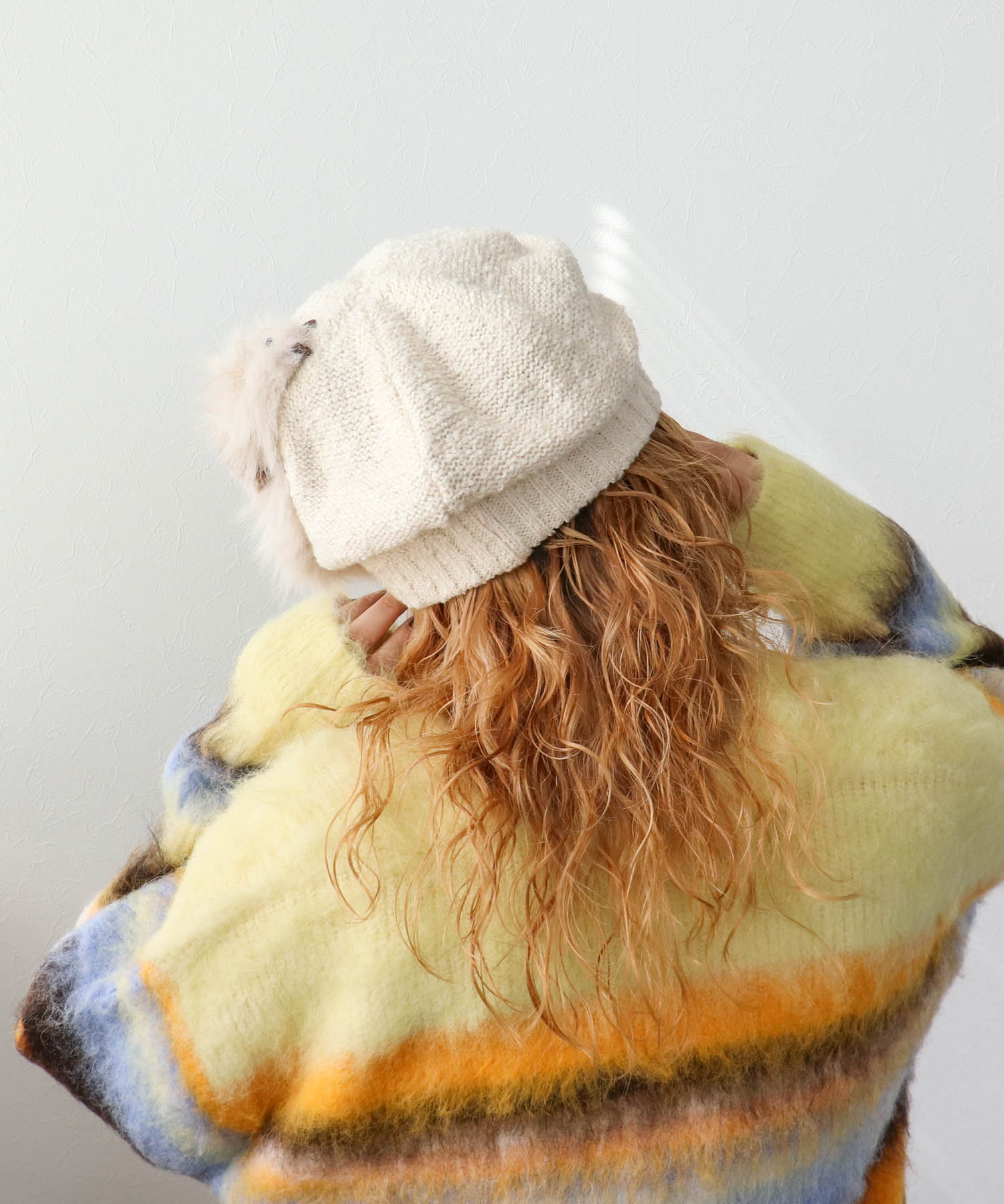 ＜一部店舗・WEB限定＞【バラ色の帽子】noble catニットキャップ