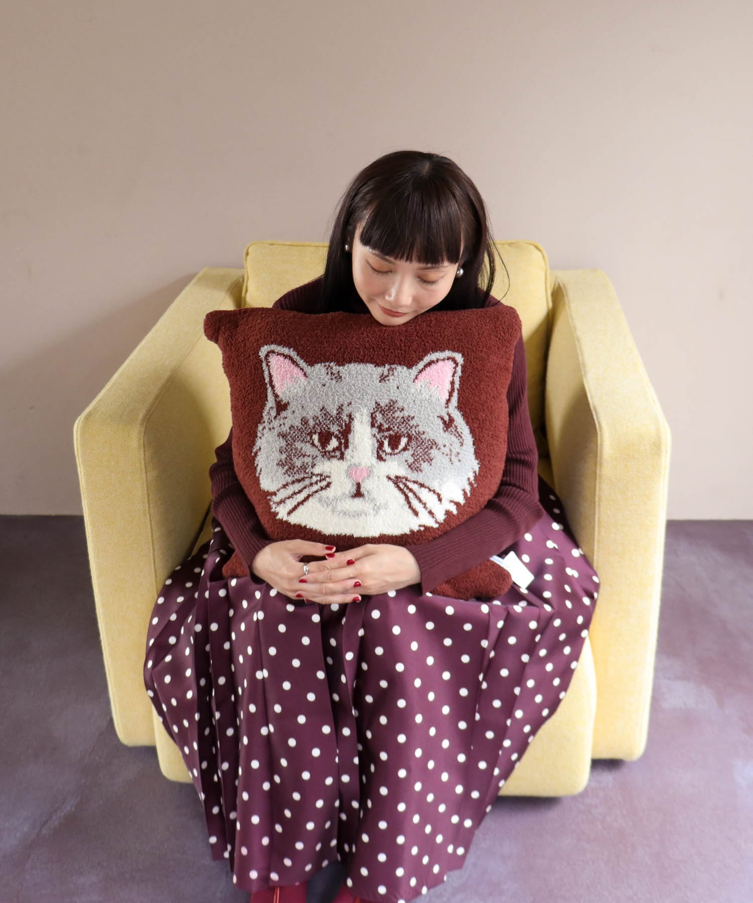 ＜一部店舗・WEB限定＞【JOliJOli】FTモールニットクッション