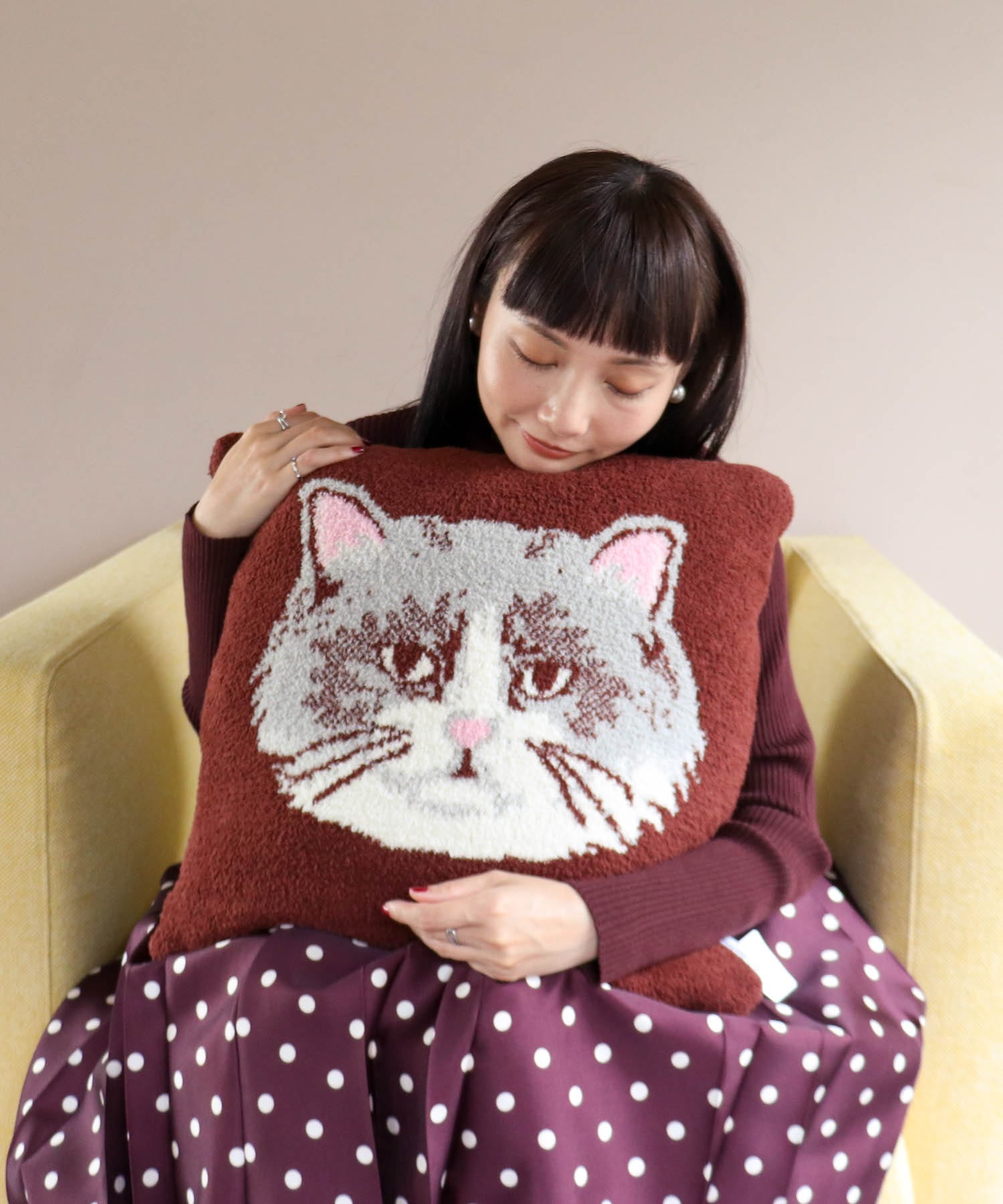＜一部店舗・WEB限定＞【JOliJOli】FTモールニットクッション
