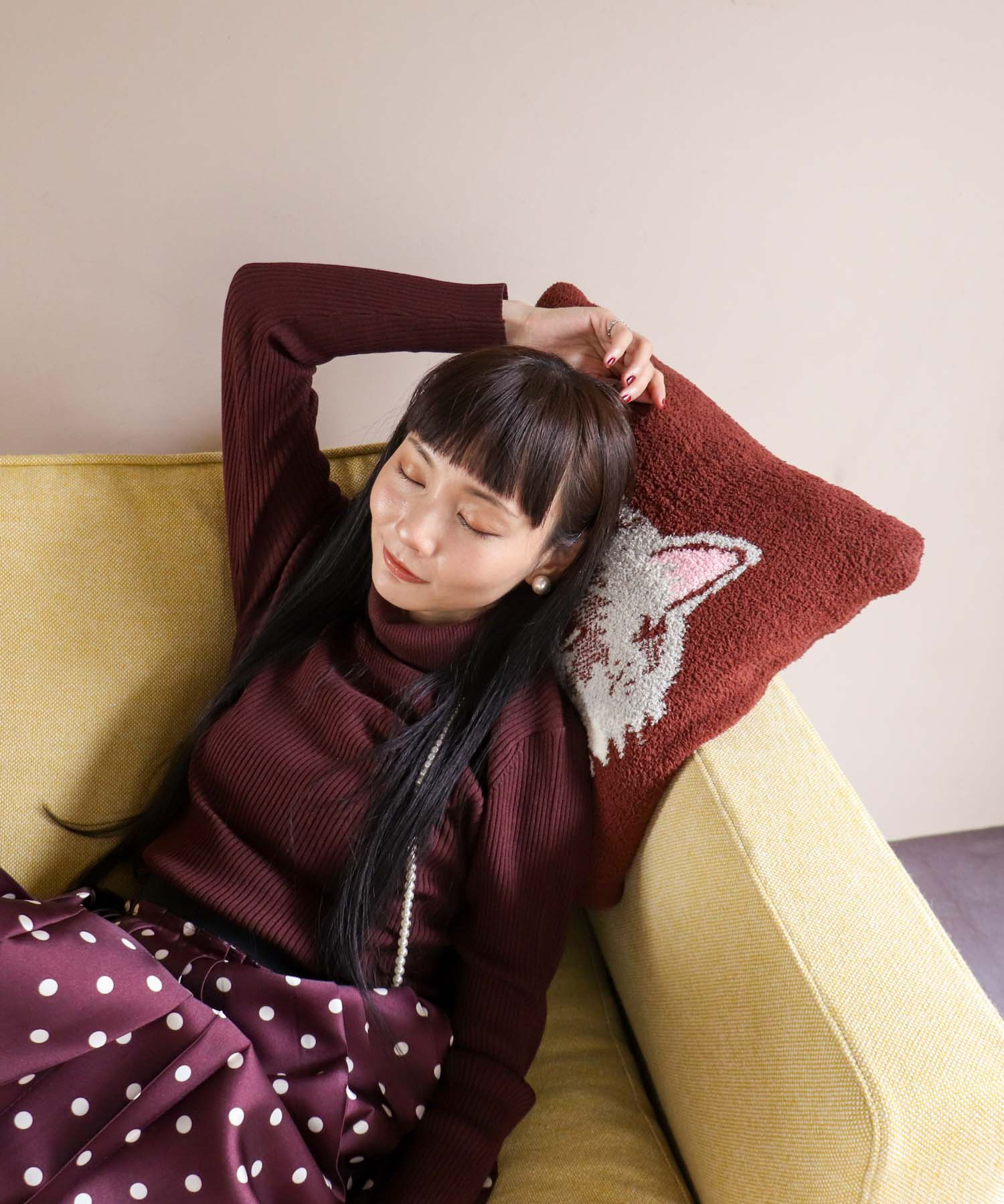 ＜一部店舗・WEB限定＞【JOliJOli】FTモールニットクッション