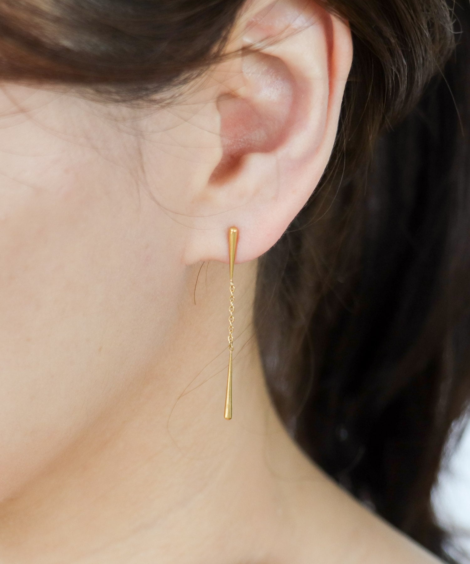 【ステンレス】スリムドロップピアス