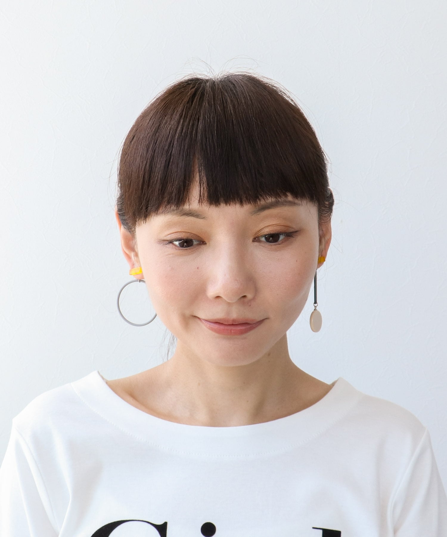アシメリングカラーピアス