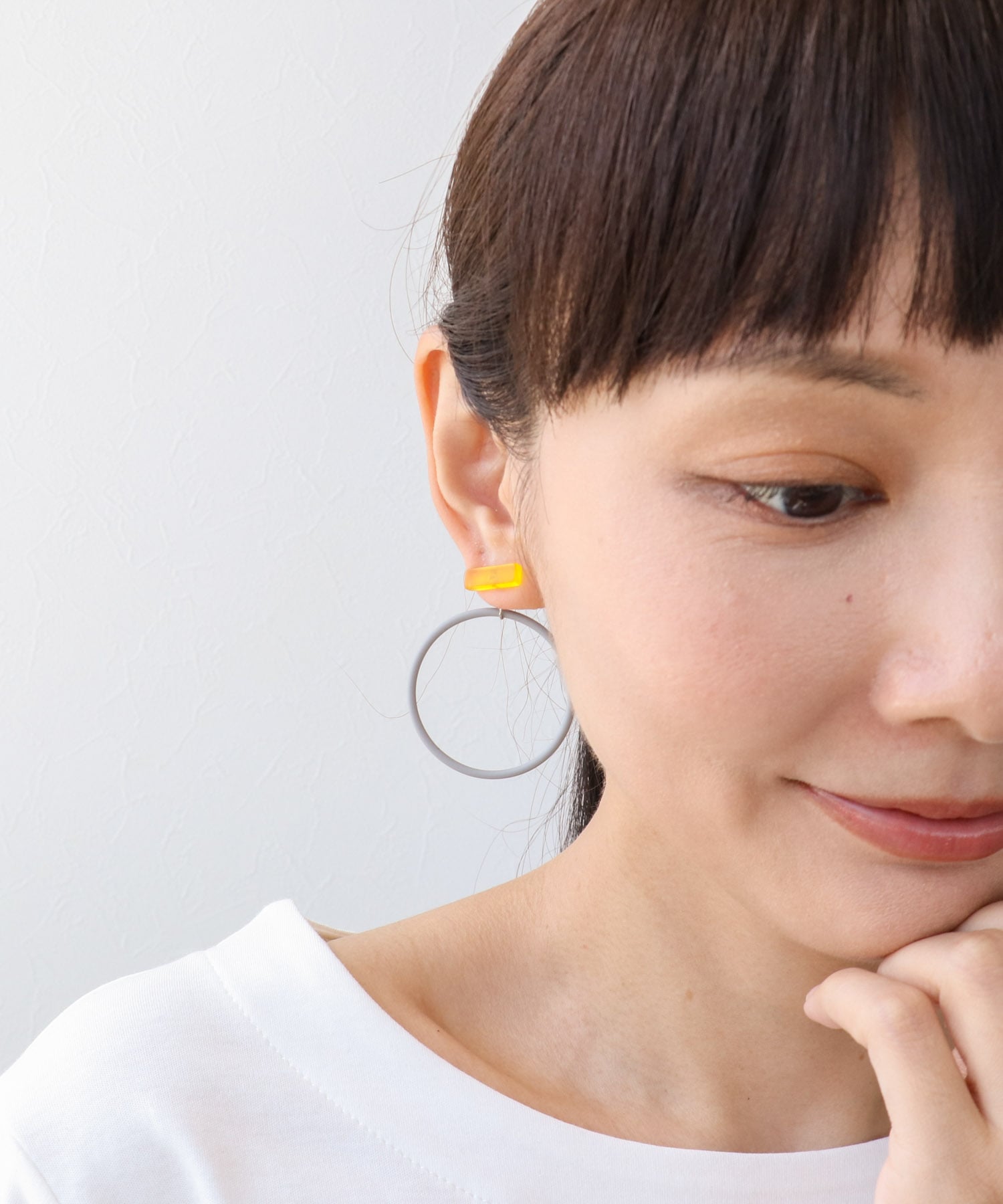 アシメリングカラーピアス