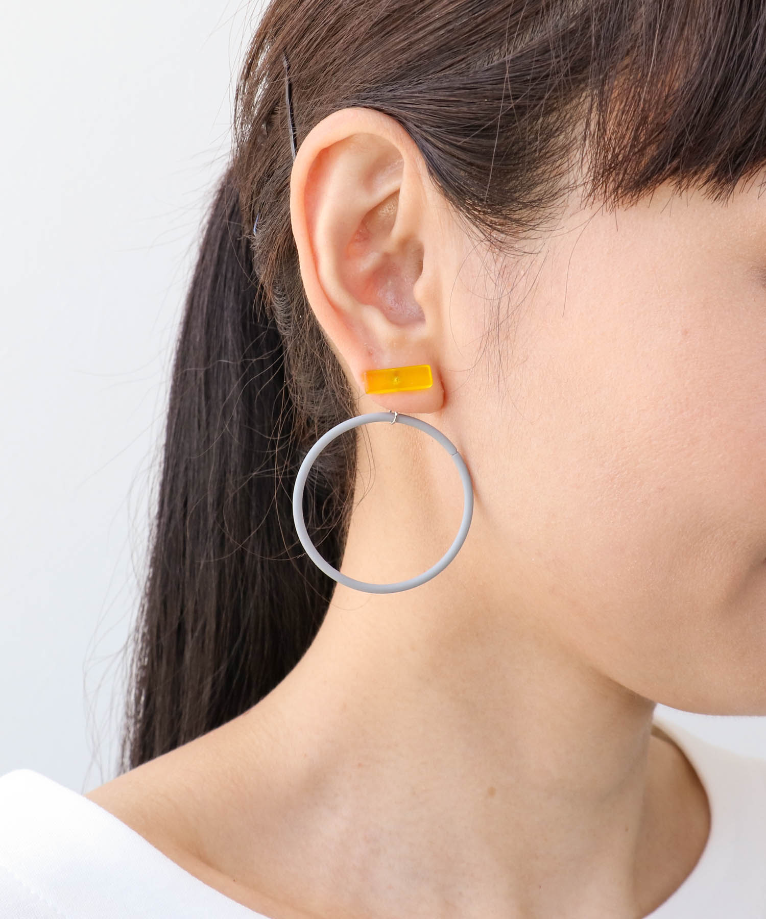 アシメリングカラーピアス